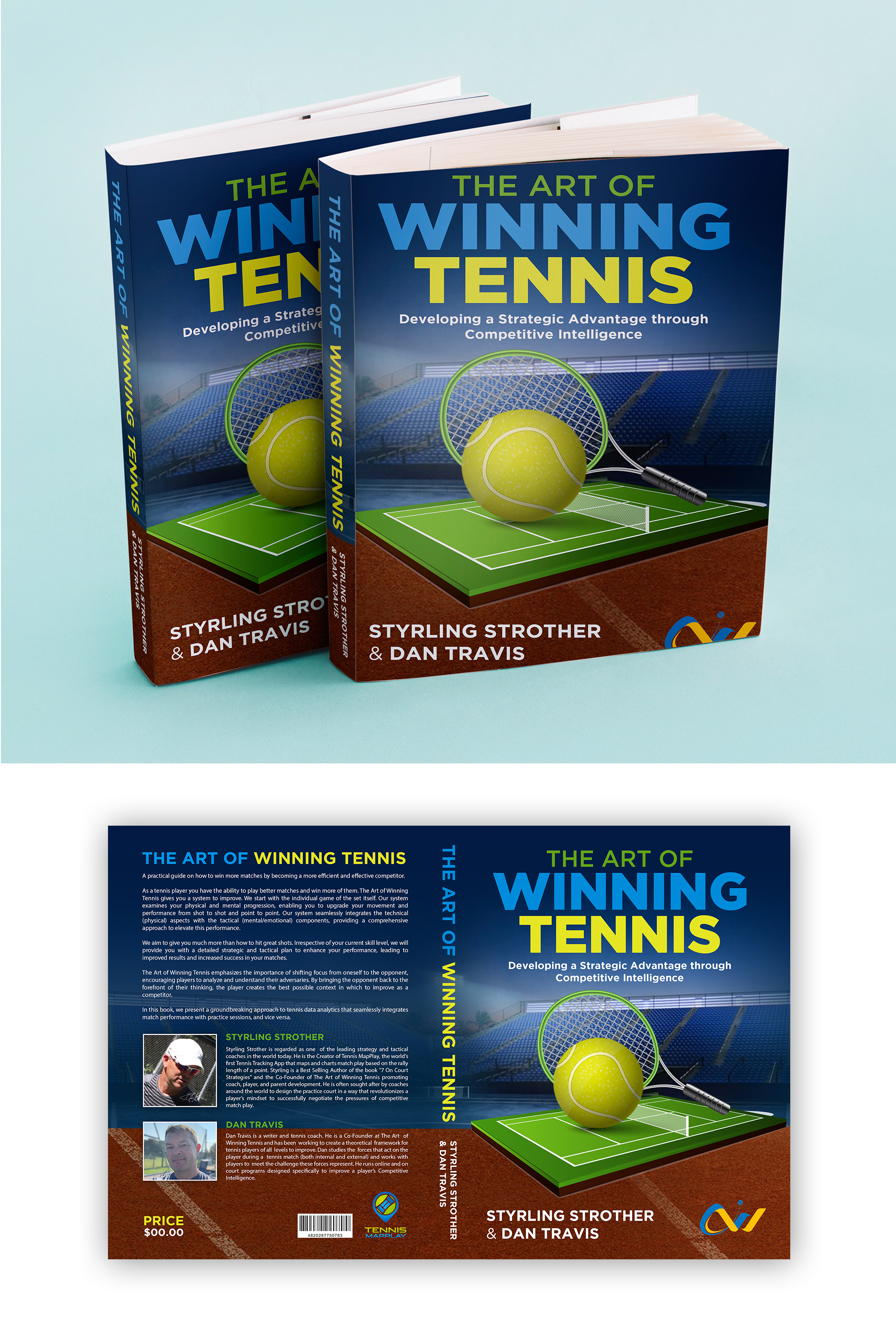 Book Cover Design by debdesign for Styrling Strother Tennis | Design #31282615