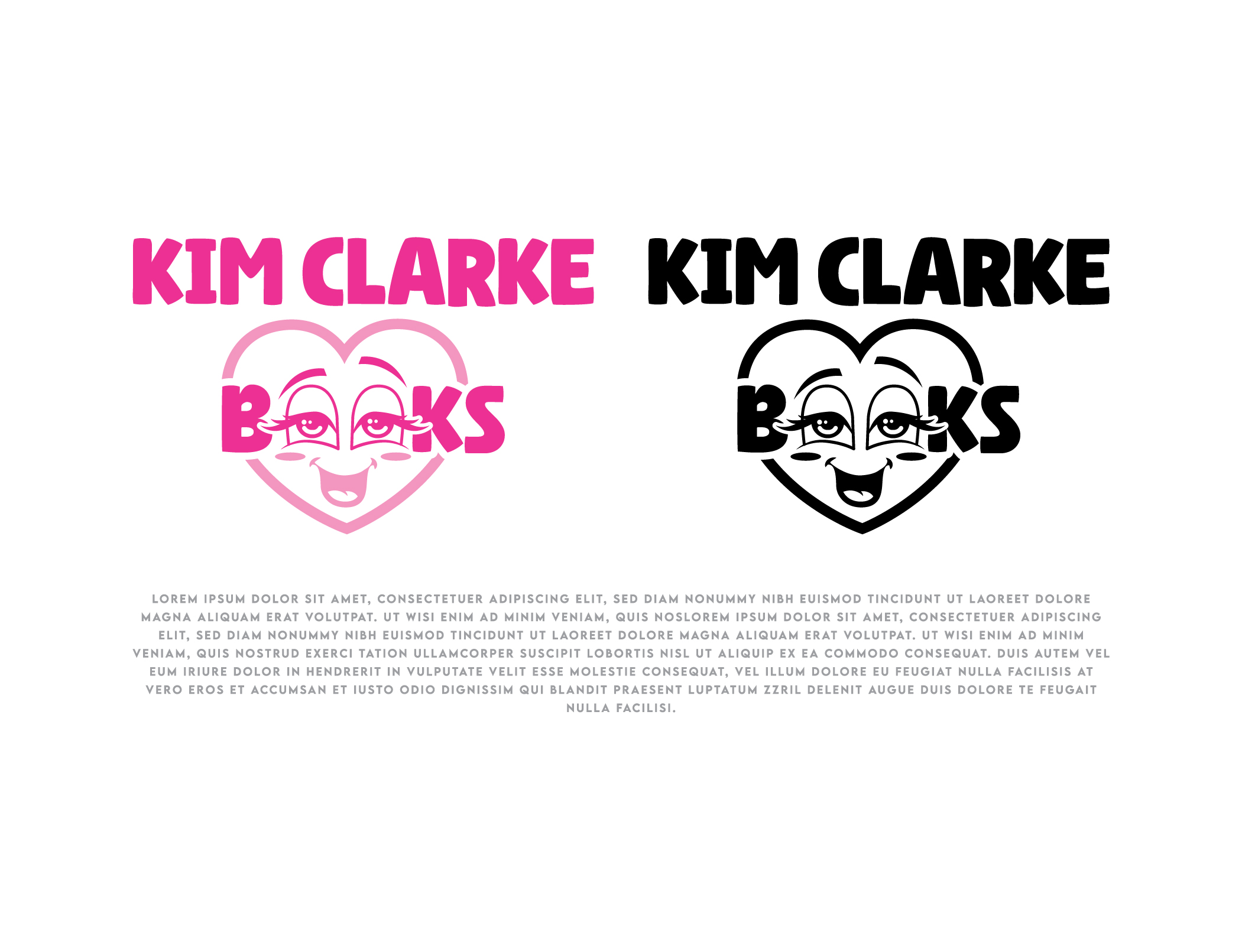 Logo Design by John Mark Arts for Kim Clarke Books | Design #31289645