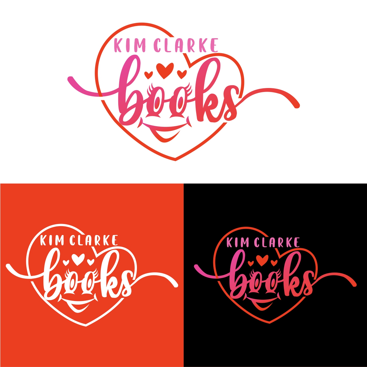 Logo Design by creative.bugs for Kim Clarke Books | Design #31282016