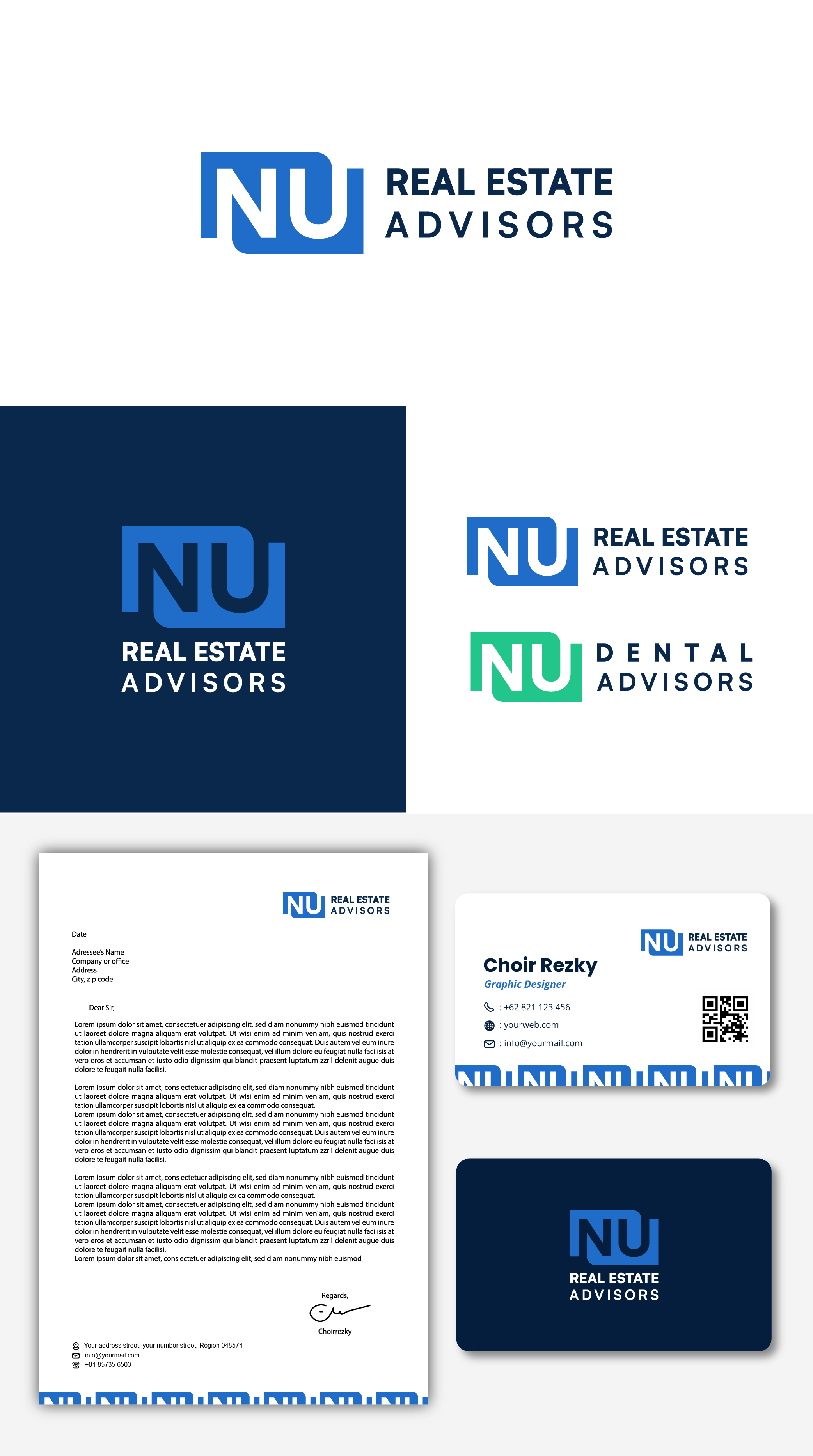 Logo Design by Choiresia.id for NU Real Estate Advisors LLC | Design #31285124