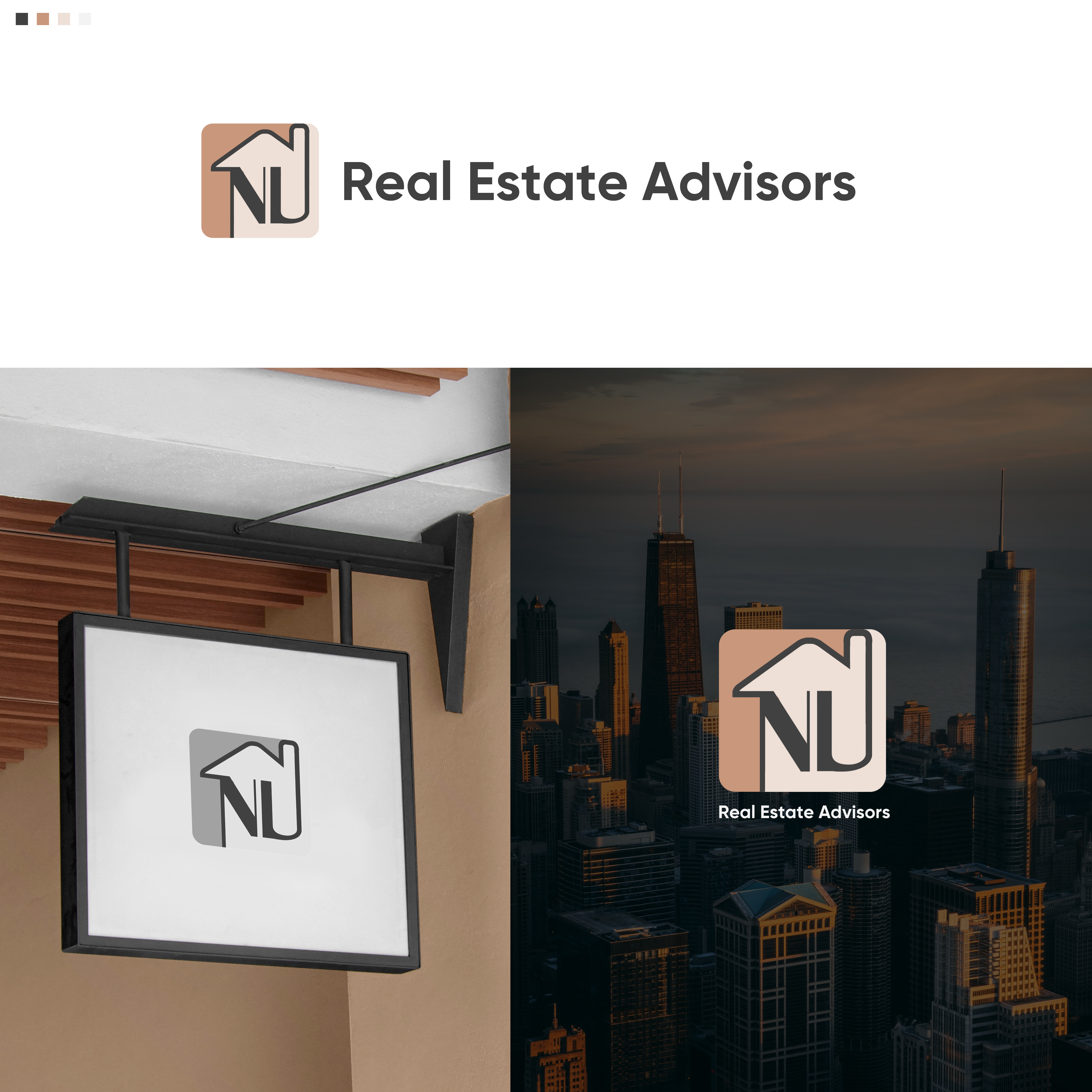 Logo Design by Quick Designer for NU Real Estate Advisors LLC | Design #31295207