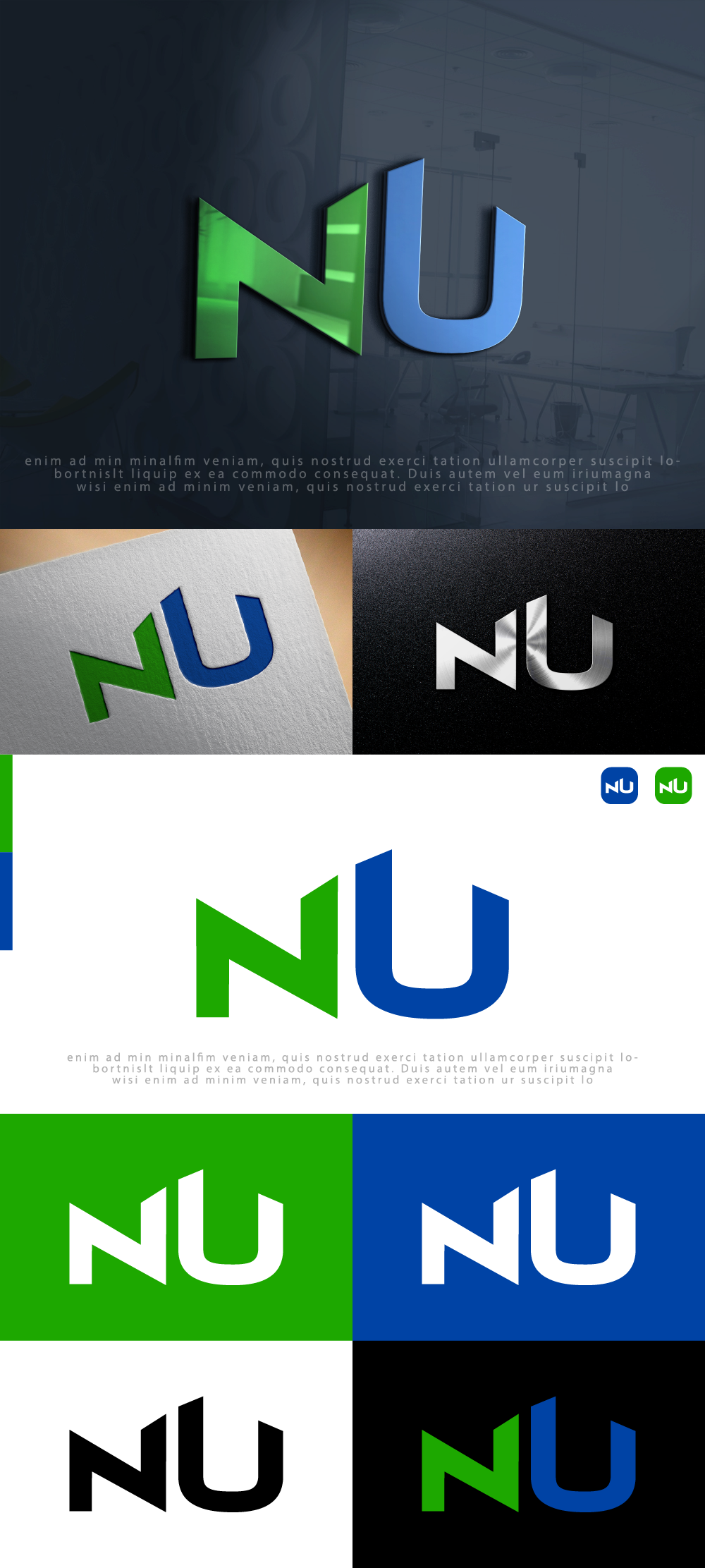 Logo-Design von AlphabetZero.co.uk für NU Real Estate Advisors LLC | Design #31298634