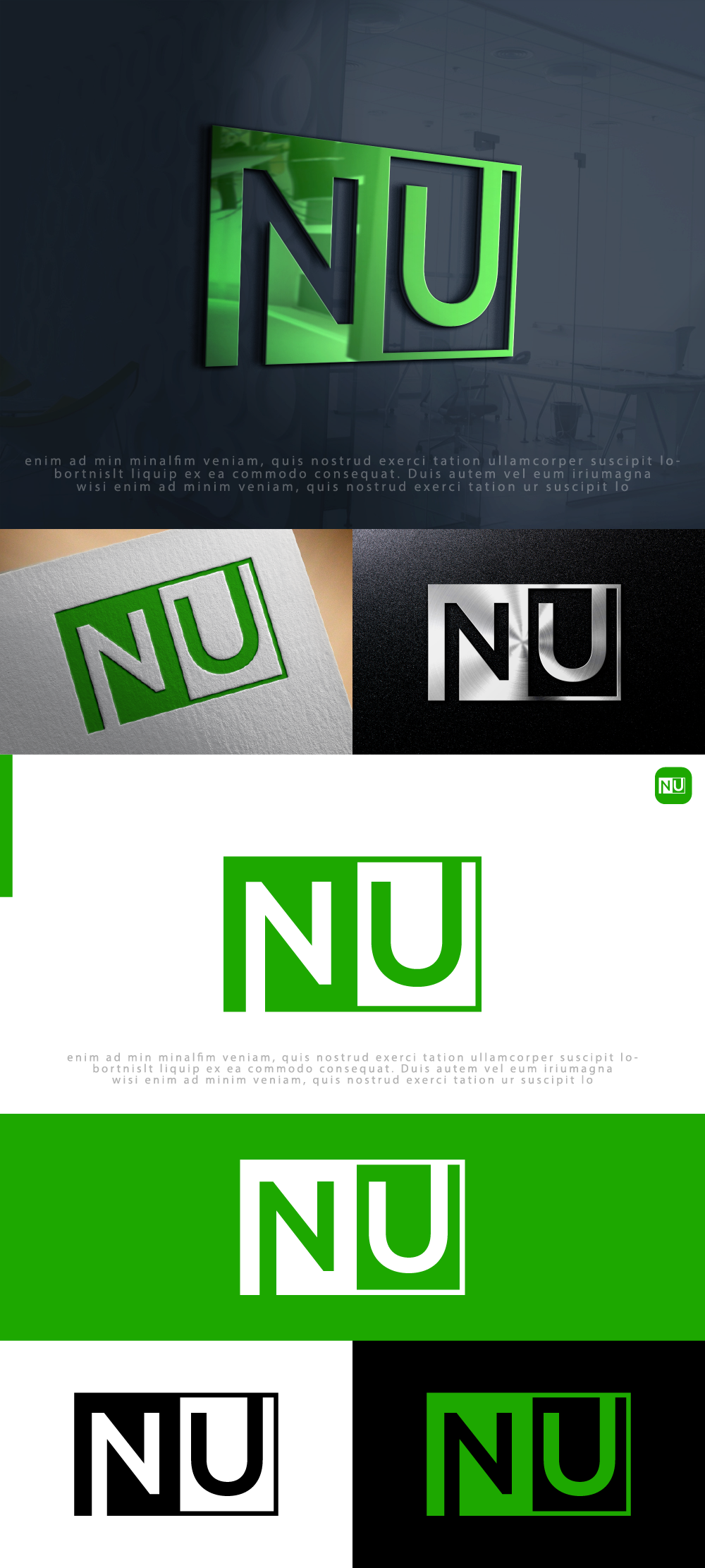 Logo-Design von AlphabetZero.co.uk für NU Real Estate Advisors LLC | Design #31298641