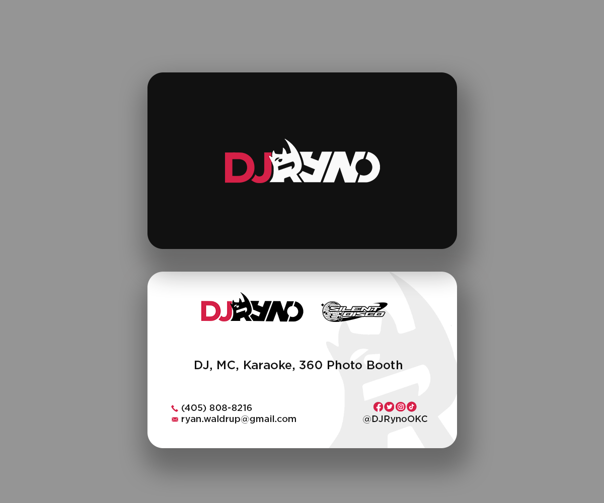 Business Card Design by Andrés Sebastián for DJ Ryno, Inc. | Design #31284532