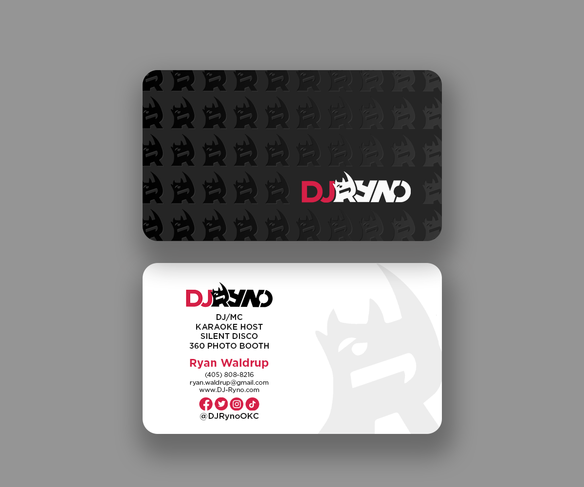 Business Card Design by Andrés Sebastián for DJ Ryno, Inc. | Design #31319335