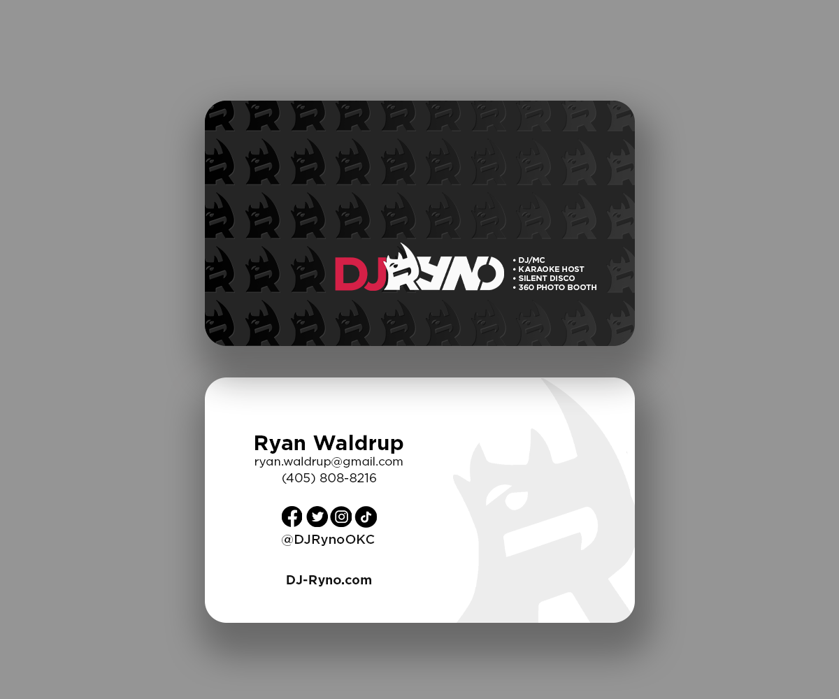 Business Card Design by Andrés Sebastián for DJ Ryno, Inc. | Design #31322748