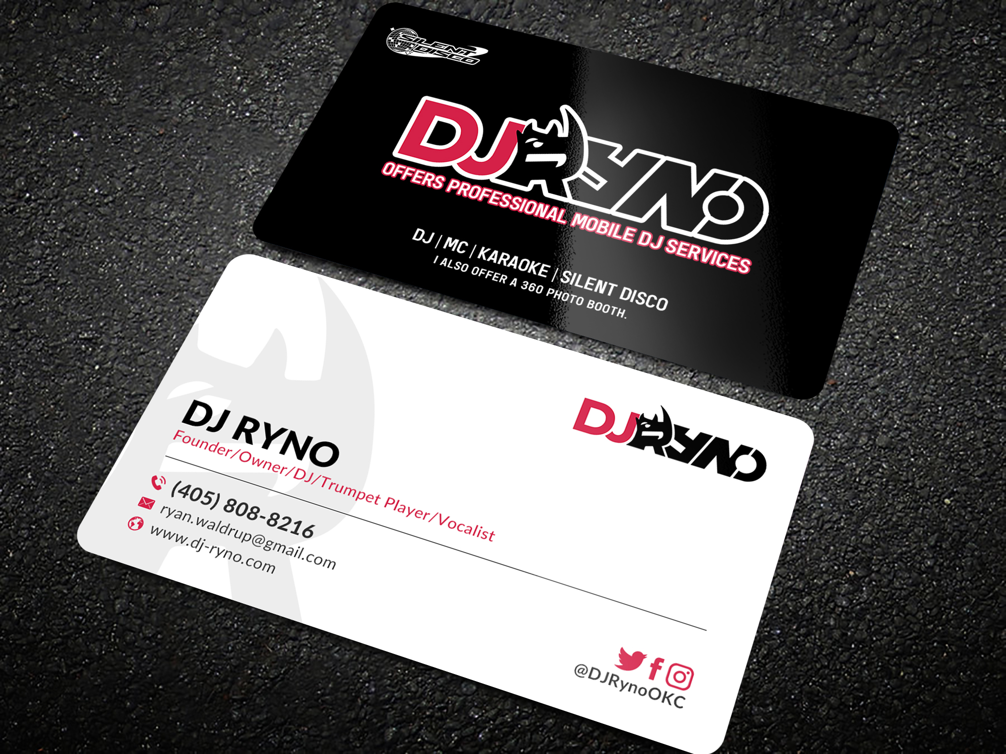 Design de Carte de Visite par Sun Moon Graphic Designer pour DJ Ryno, Inc. | Design #31285247