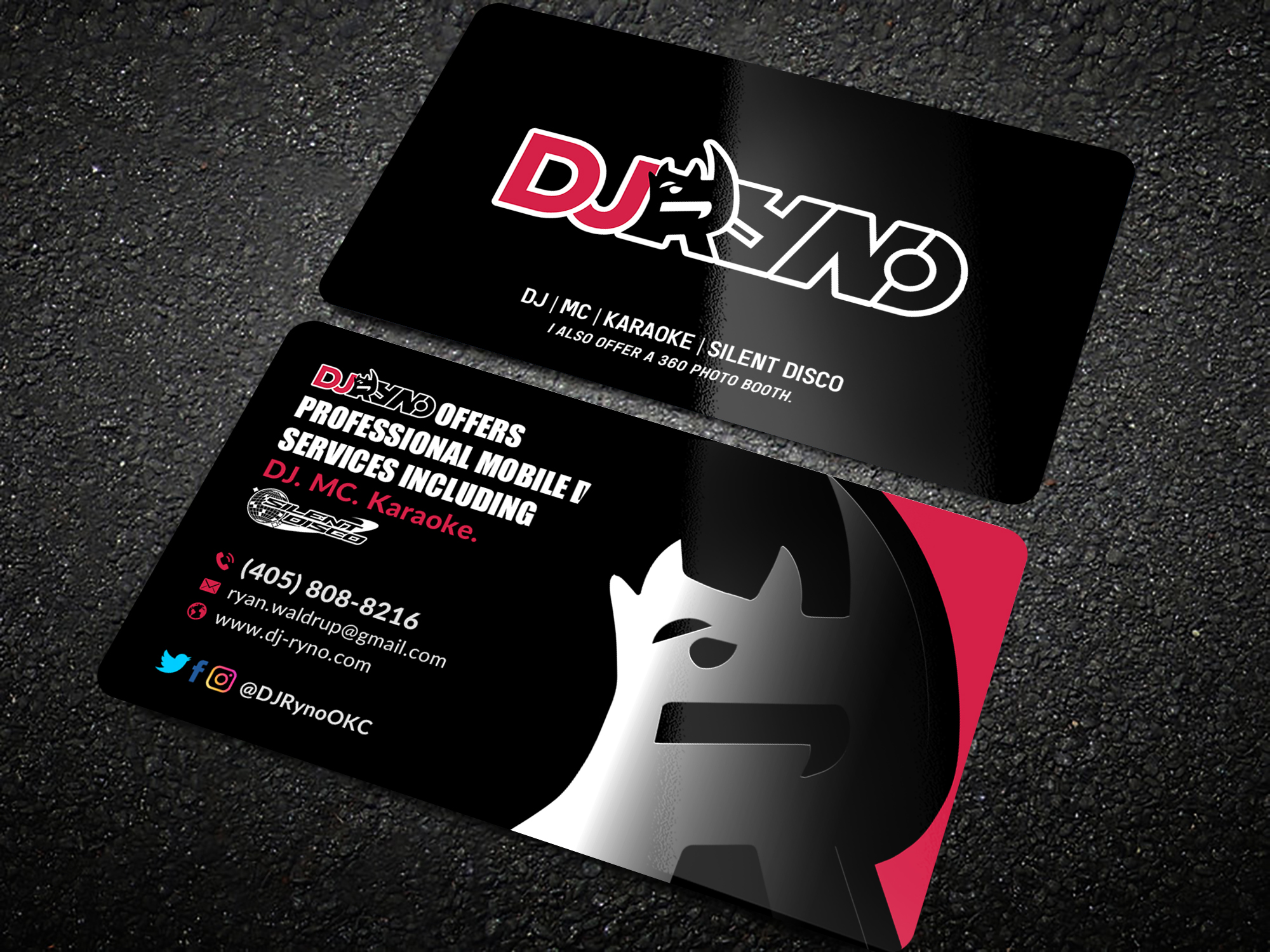 Business Card Design by Sun Moon Graphic Designer for DJ Ryno, Inc. | Design #31285248