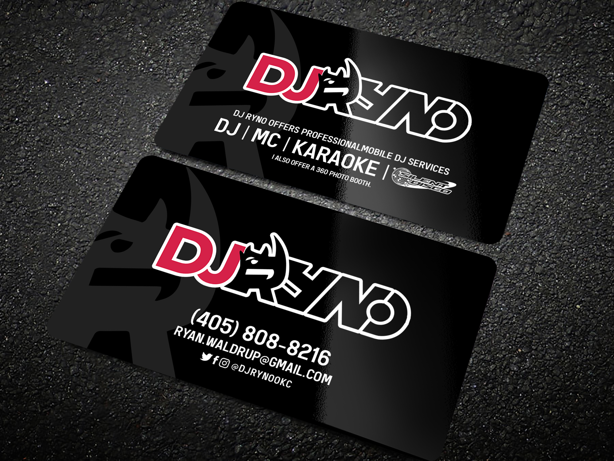 Business Card Design by Sun Moon Graphic Designer for DJ Ryno, Inc. | Design #31285252