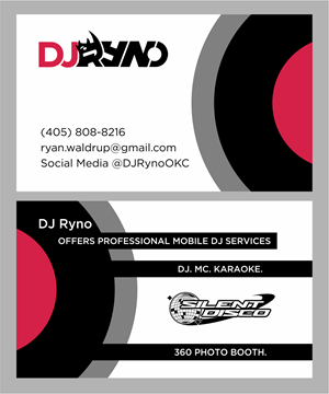 Business Card Design by BNdesigner for DJ Ryno, Inc. | Design: #31283460