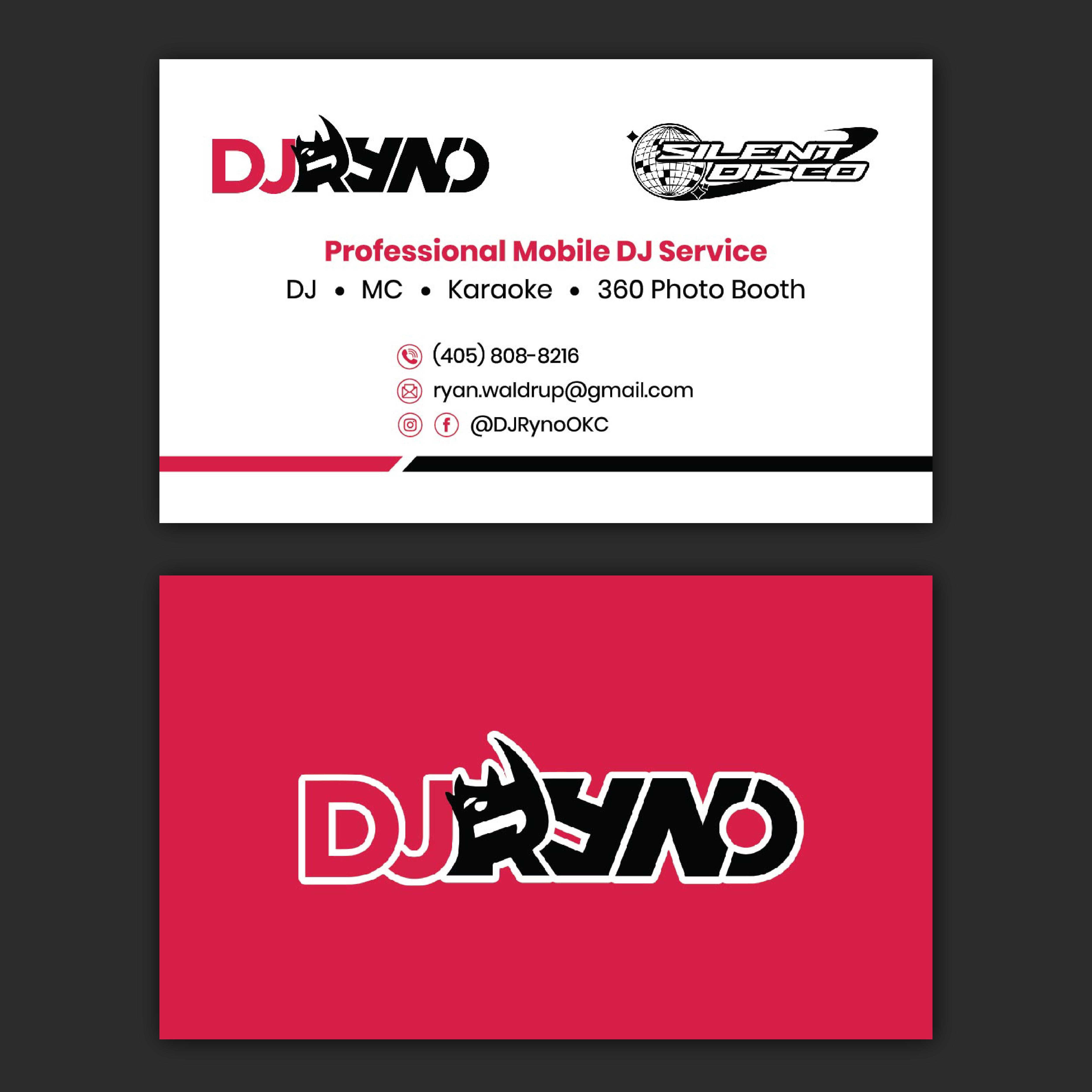 Business Card Design by Bidita Saha for DJ Ryno, Inc. | Design #31287592