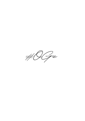 Tattoo Design of the letter sequence “#OGz” in a variety of fonts and styles