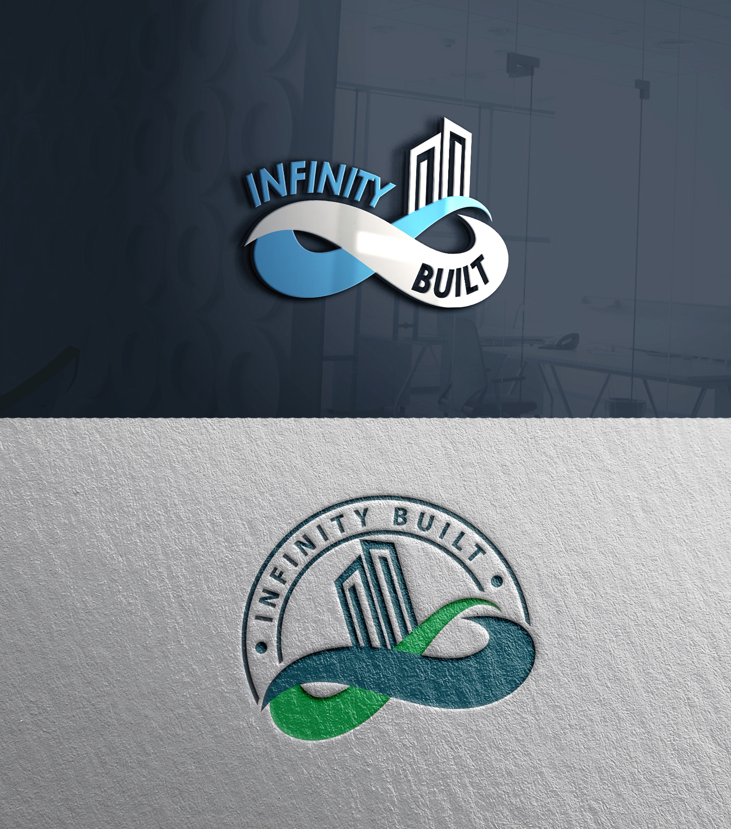 Logo Design by 24ksunny for Infinity Built | Design #31289594