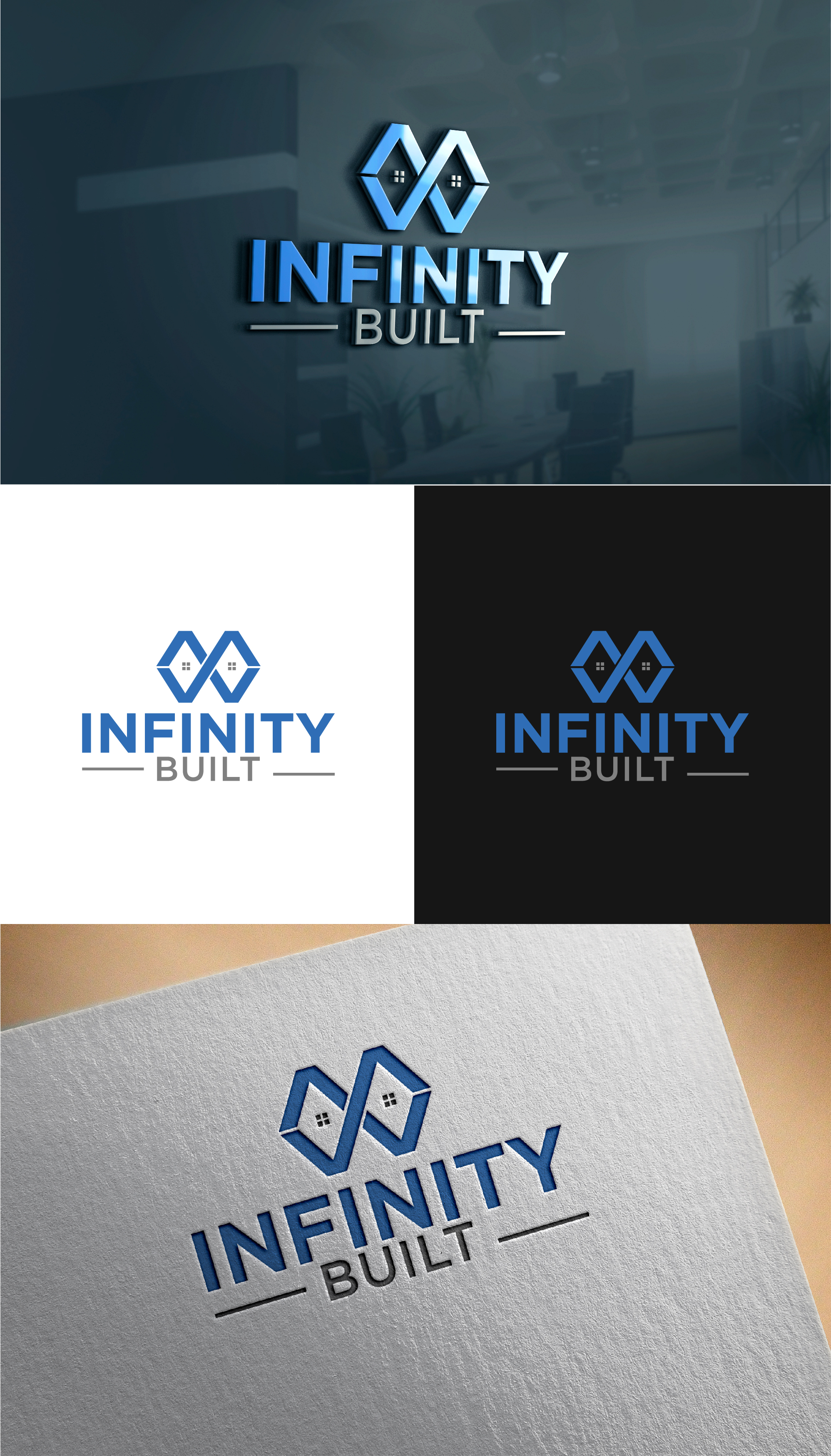 Logo Design by RKsharma for Infinity Built | Design #31457134