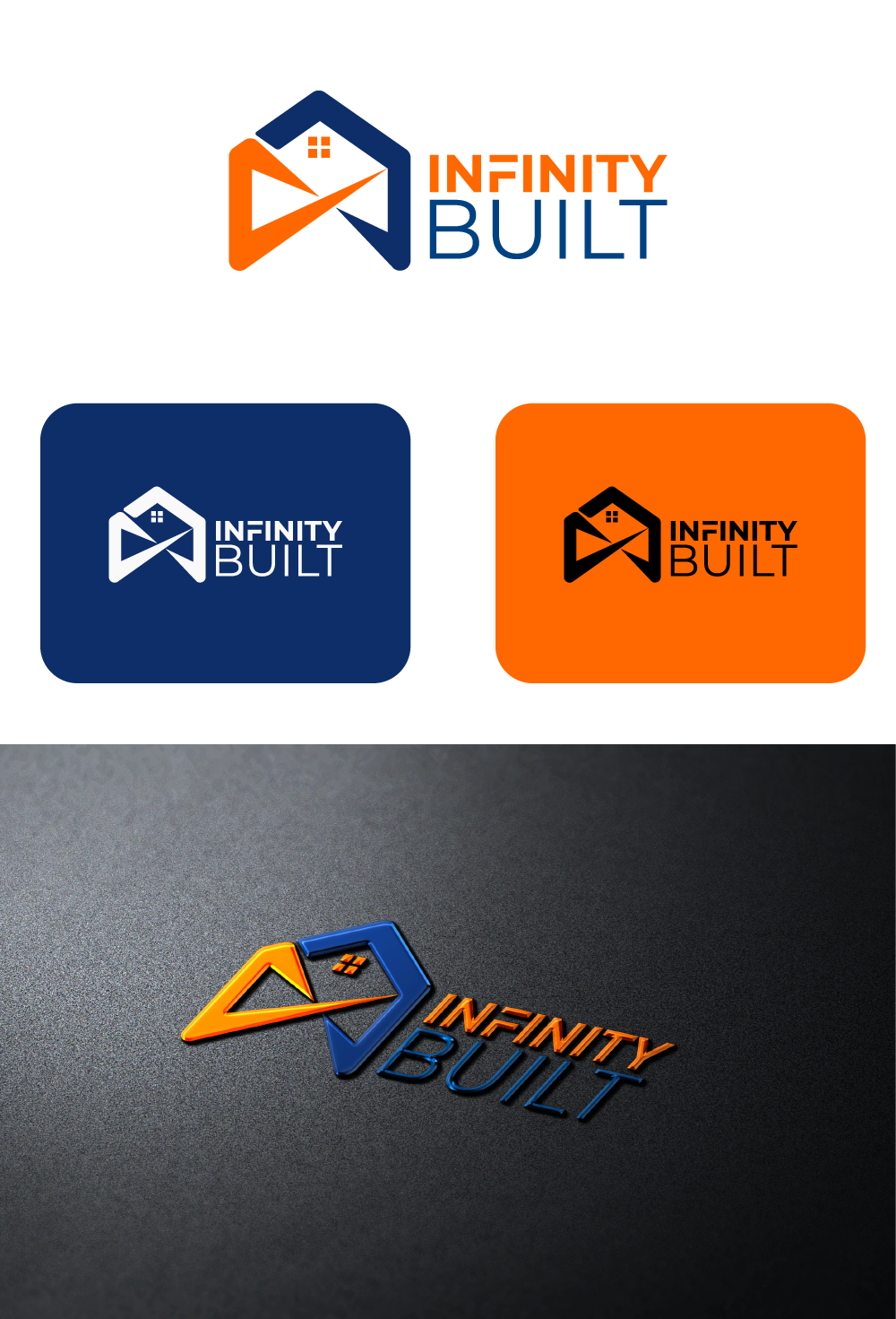 Logo Design by Johnny@ for Infinity Built | Design #31317876