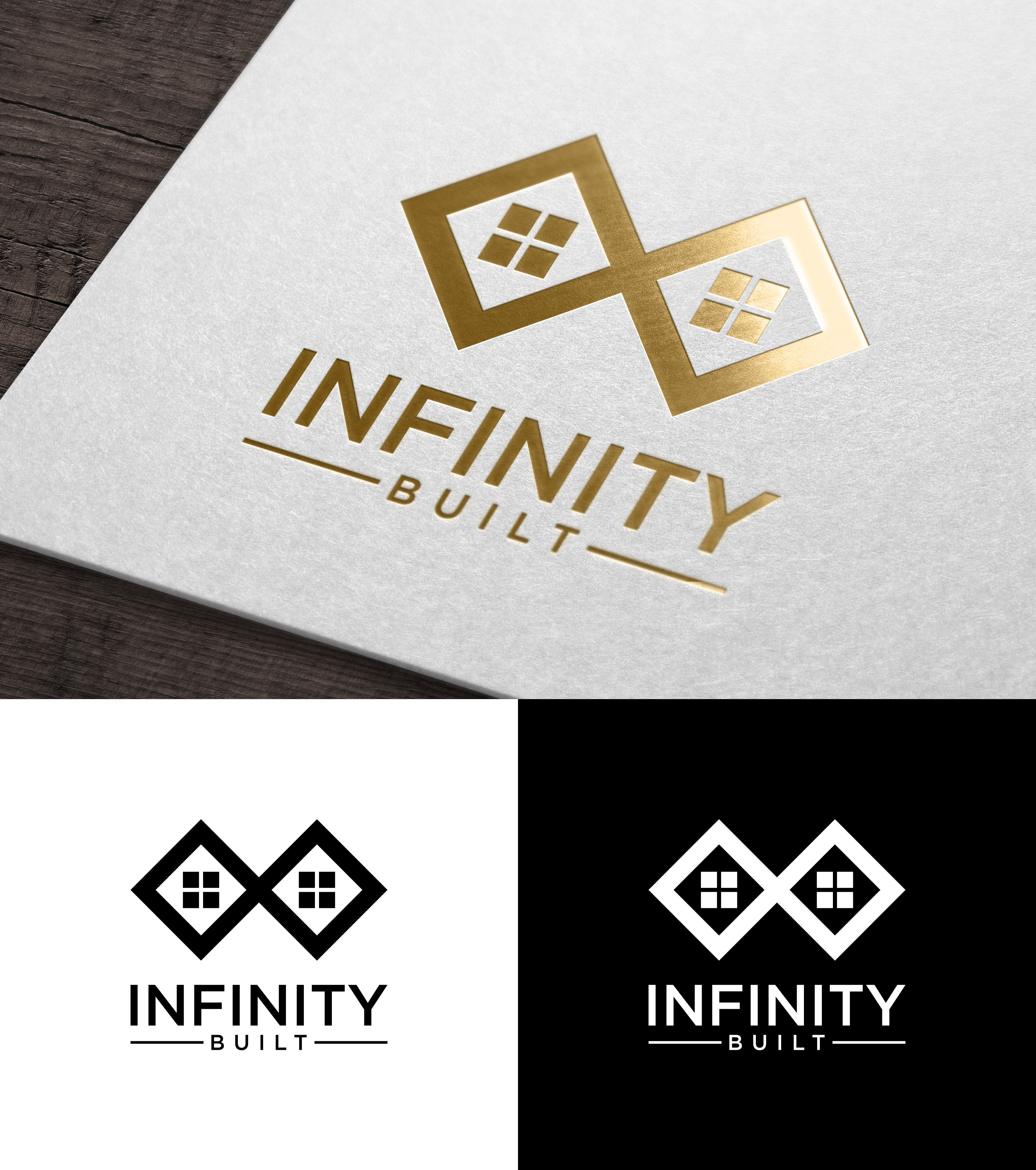 Logo Design by loveqis for Infinity Built | Design #31289574