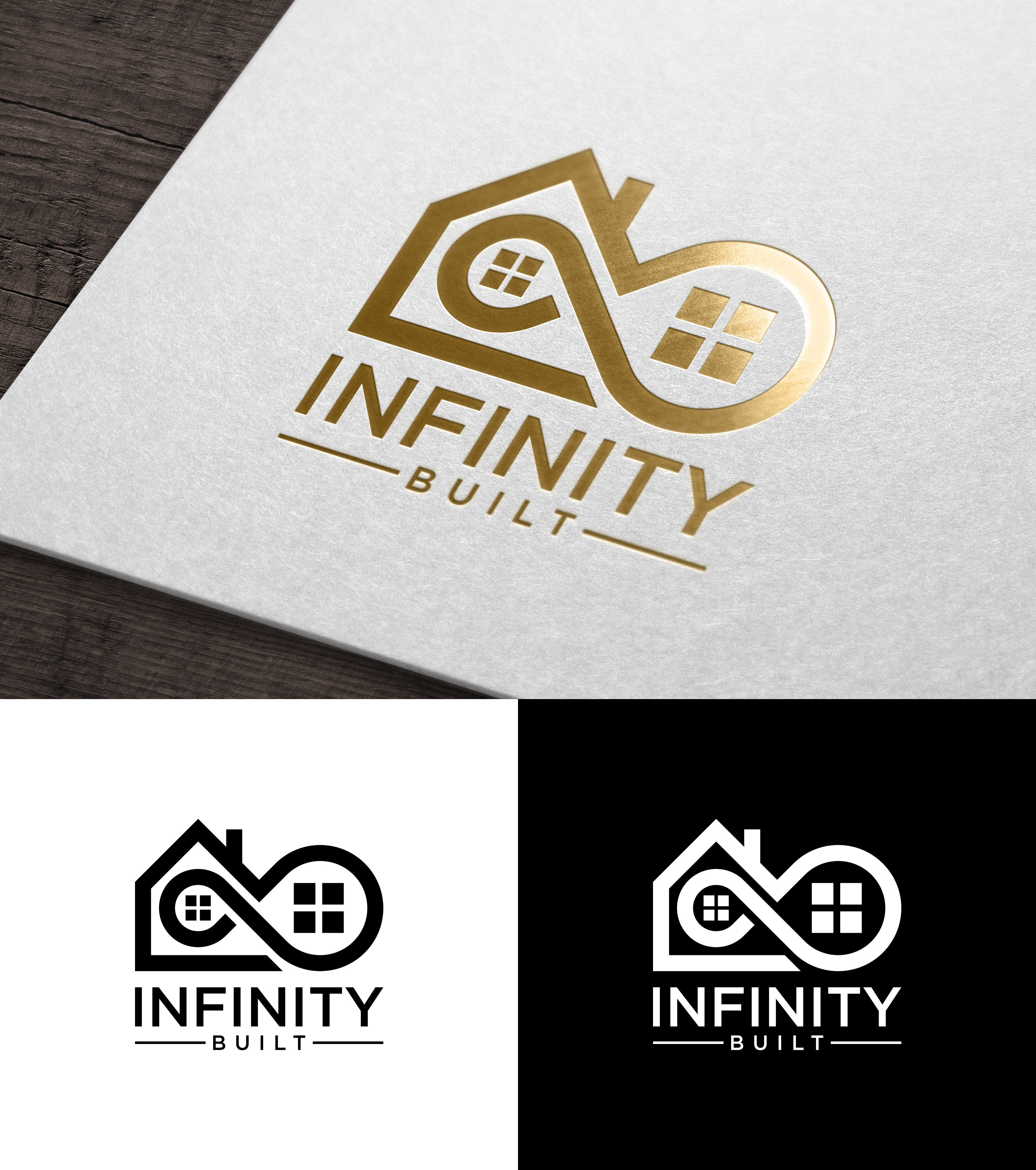 Logo Design by loveqis for Infinity Built | Design #31289723