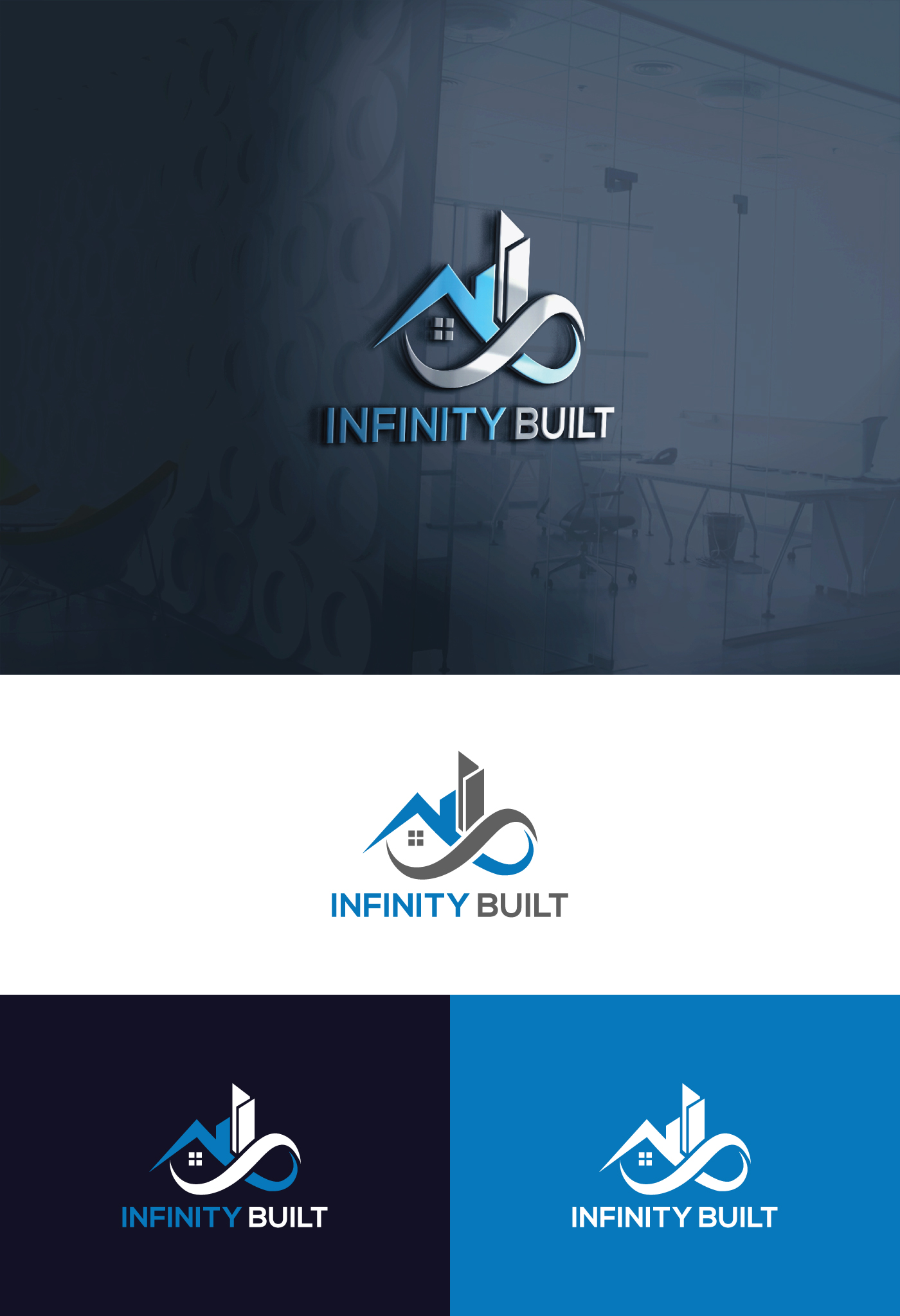 Logo Design by Visionarydexiner for Infinity Built | Design #31290178