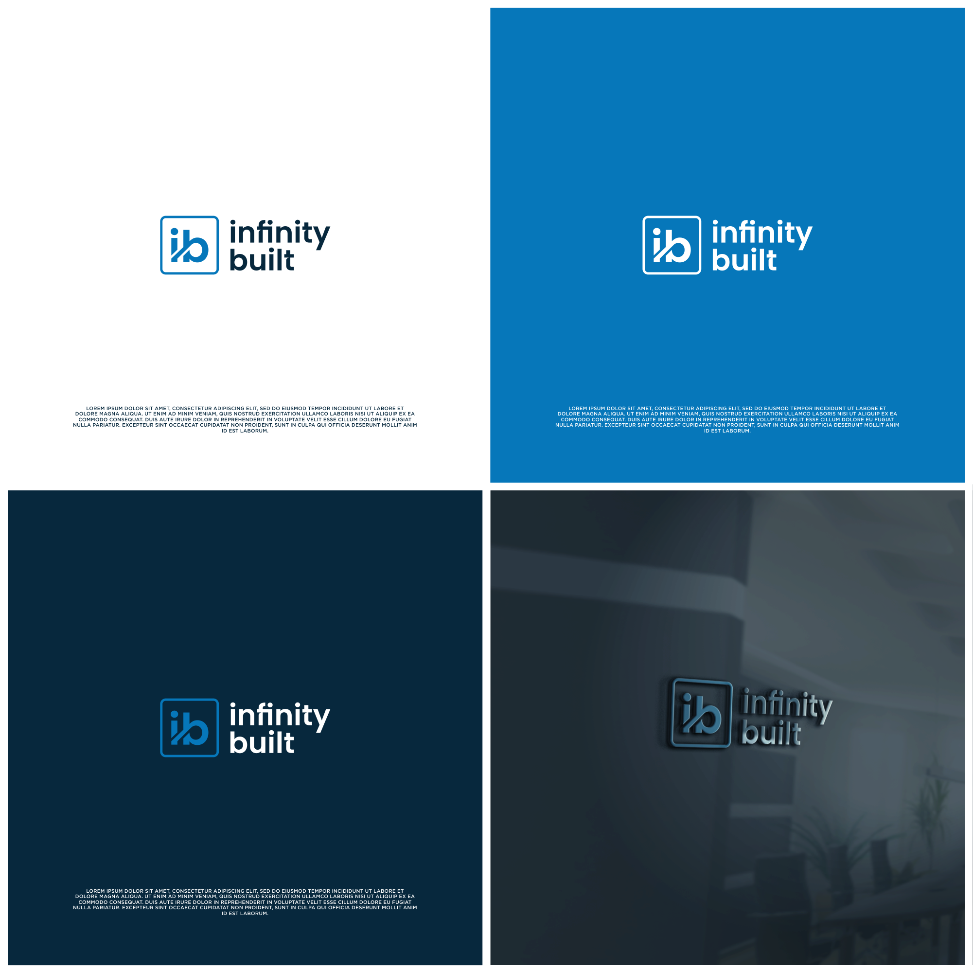 Logo Design by B.O_studio for Infinity Built | Design #31484540