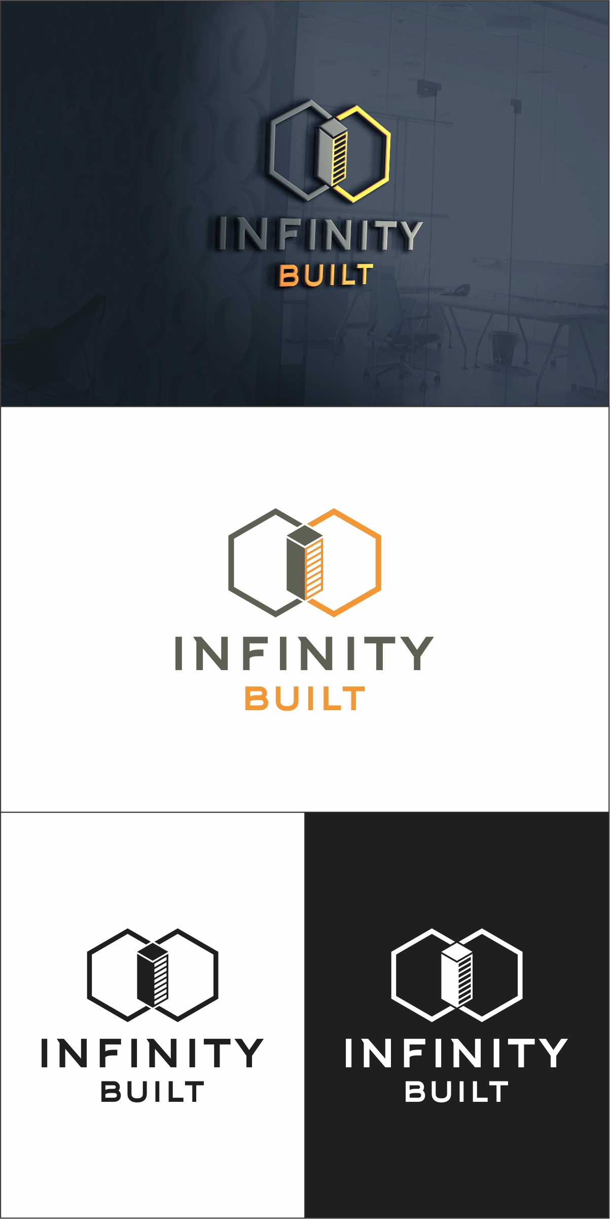 Logo Design by Robert Macwan for Infinity Built | Design #31298337