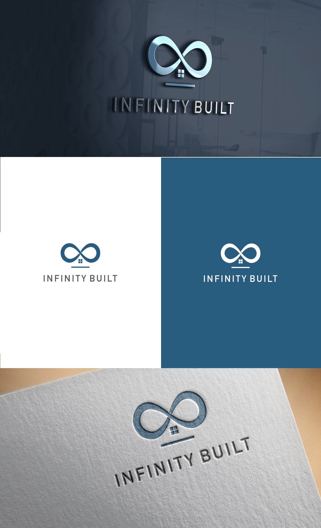 Logo Design by GLDesigns for Infinity Built | Design #31289668