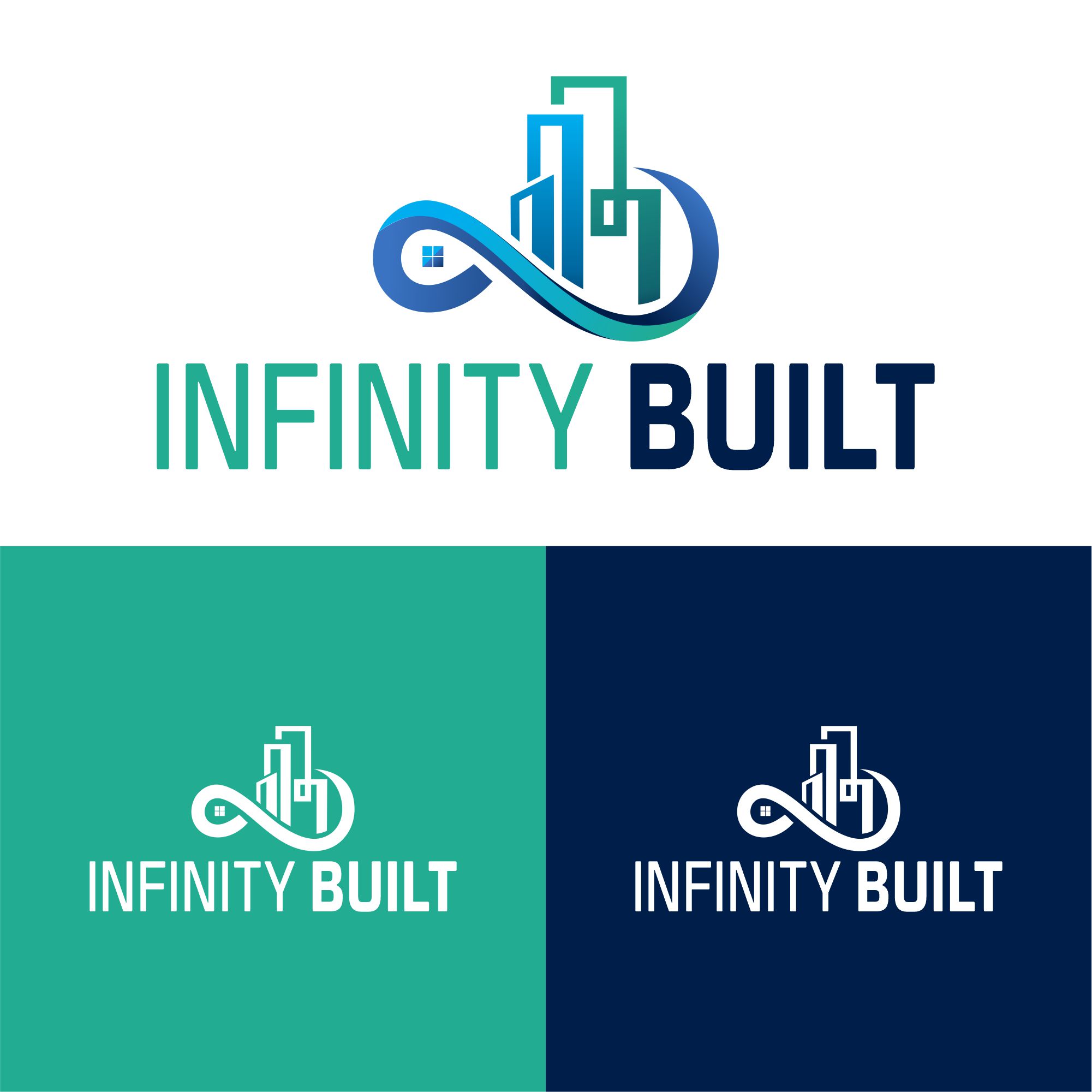 Logo Design by creative.bugs for Infinity Built | Design #31297413