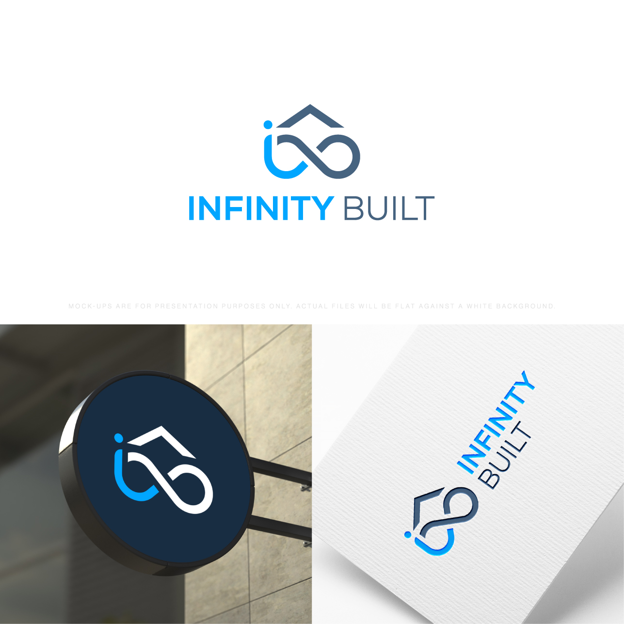 Logo Design by The Lion Studios for Infinity Built | Design #31291537