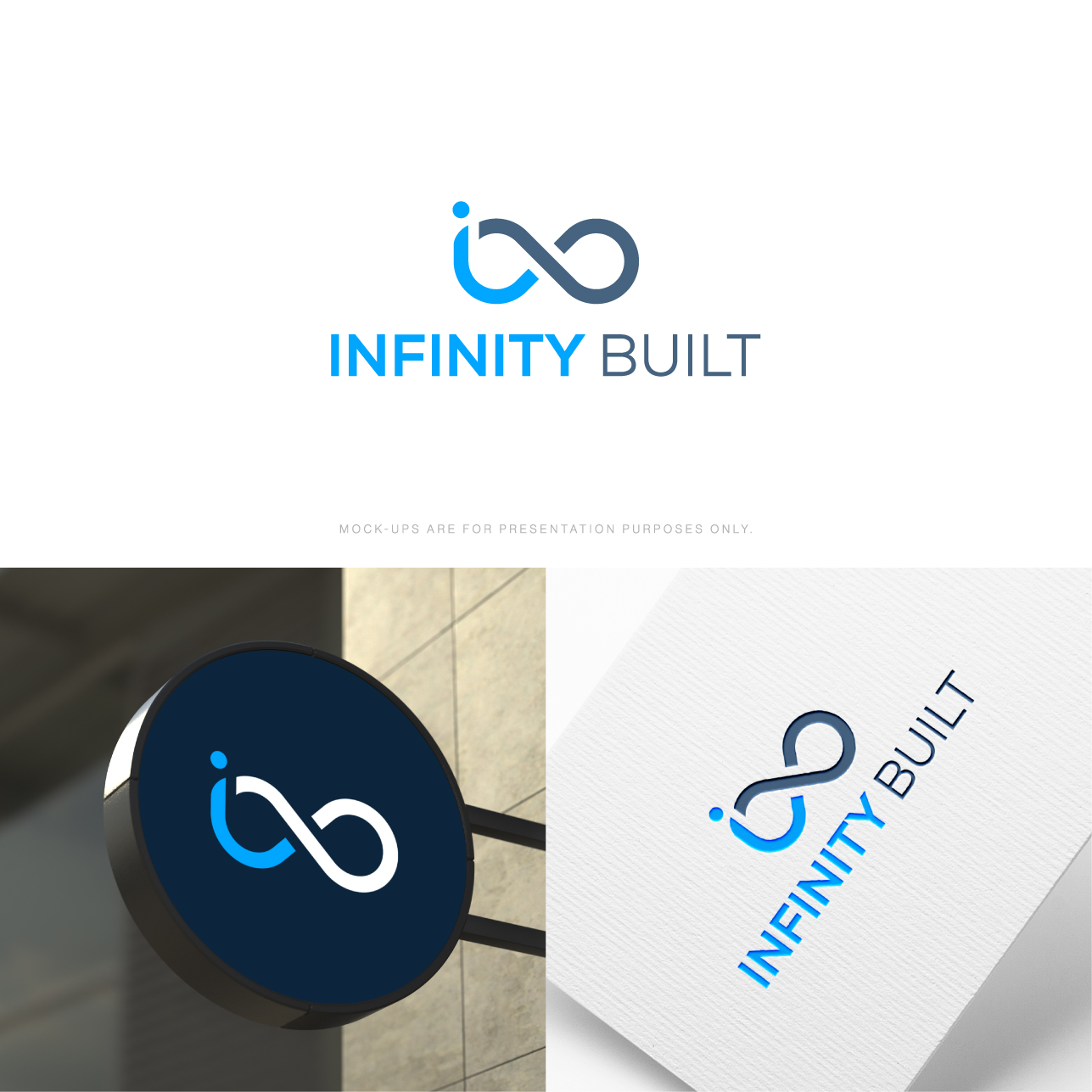 Logo Design by The Lion Studios for Infinity Built | Design #31434423