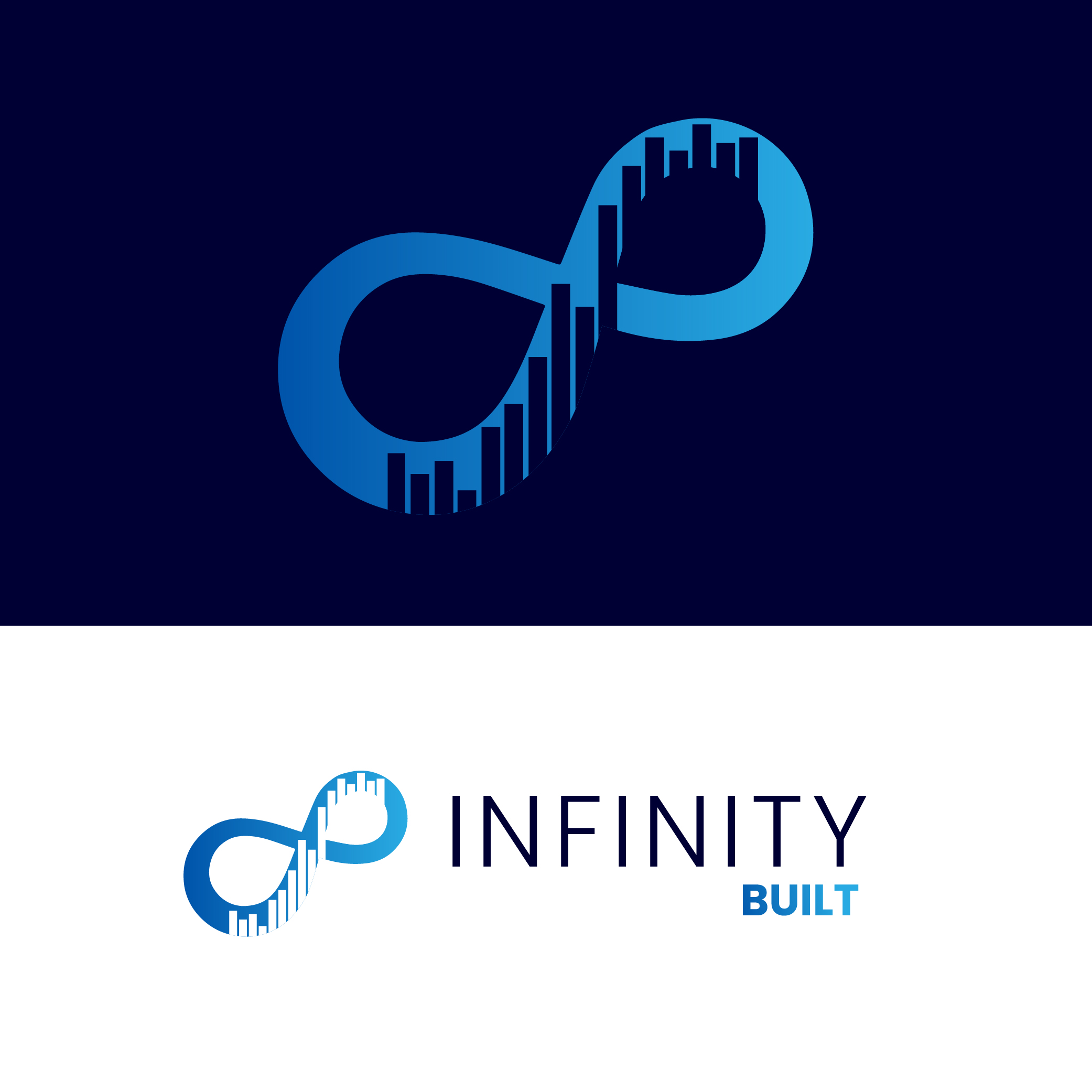 Logo Design by oneeightdesigns for Infinity Built | Design #31486033