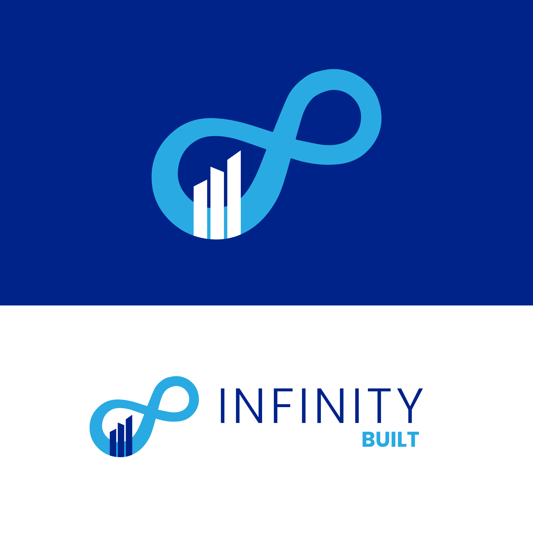 Logo Design by oneeightdesigns for Infinity Built | Design #31486040
