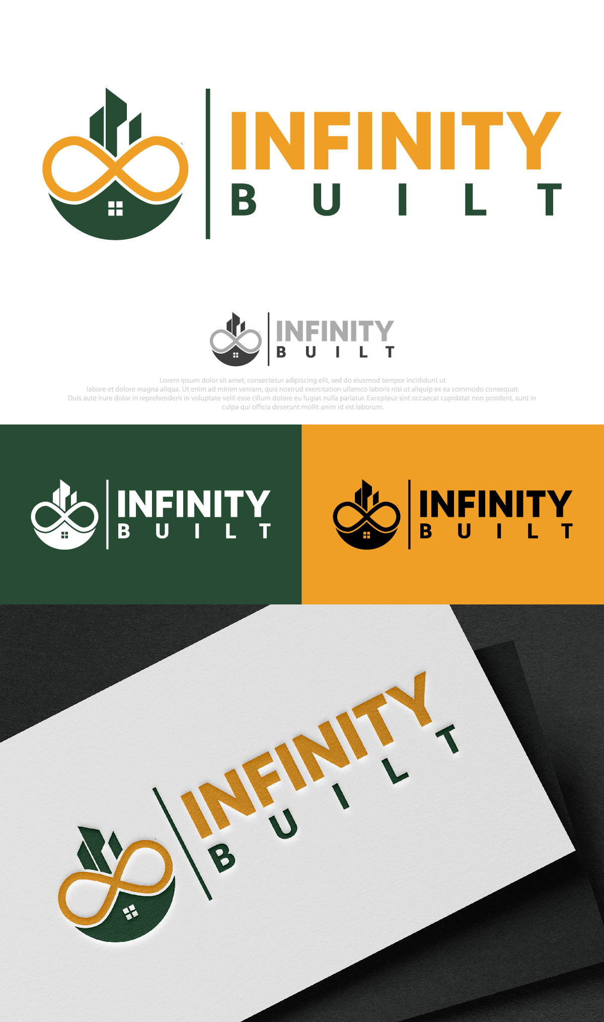 Logo Design by DesignLima for Infinity Built | Design #31293740