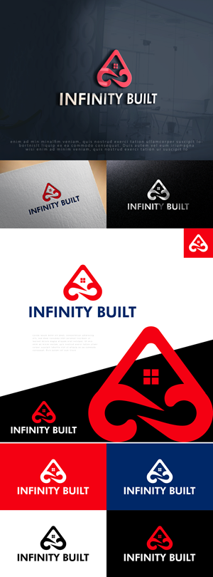 Logo Design by Ayub Zafar for Infinity Built | Design: #31304361