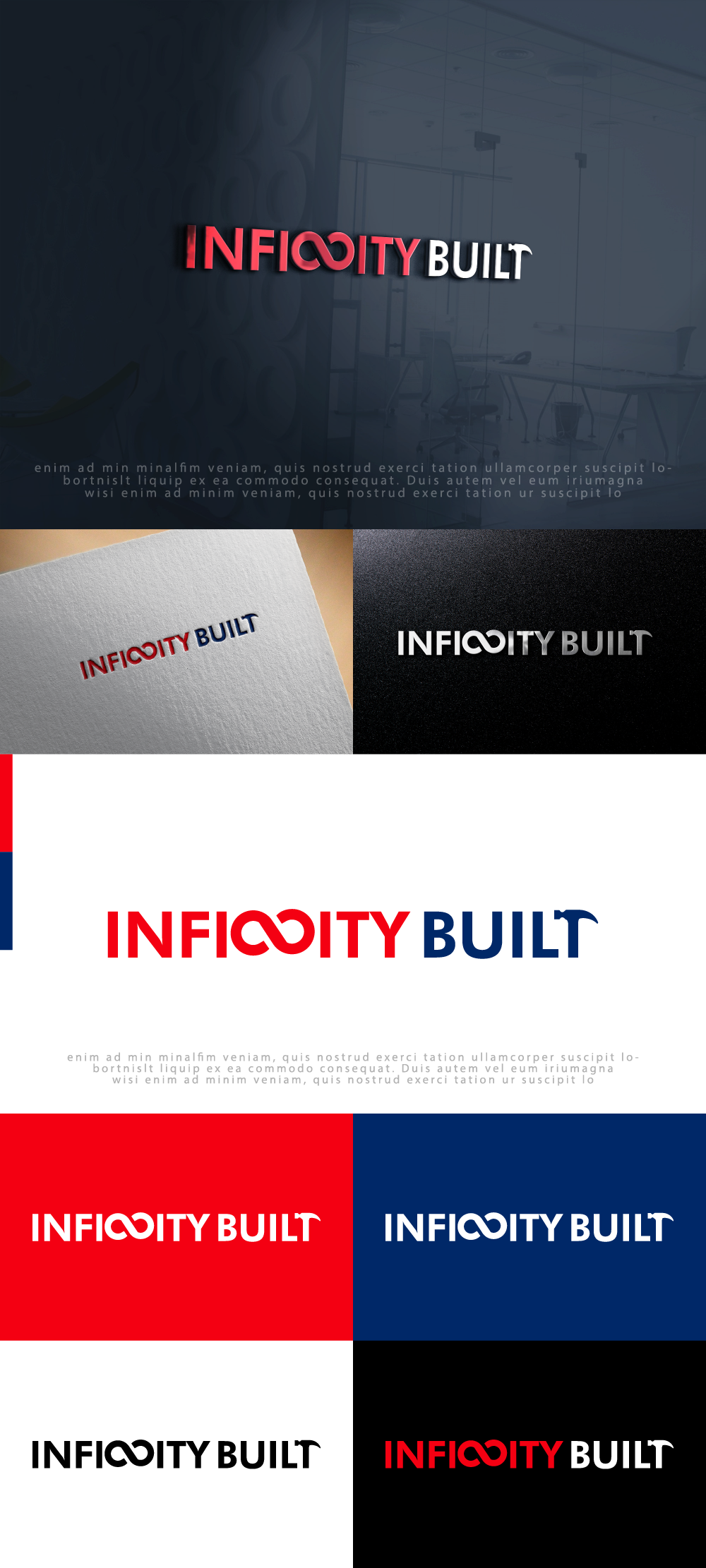 Logo Design by AlphabetZero.com for Infinity Built | Design #31304364