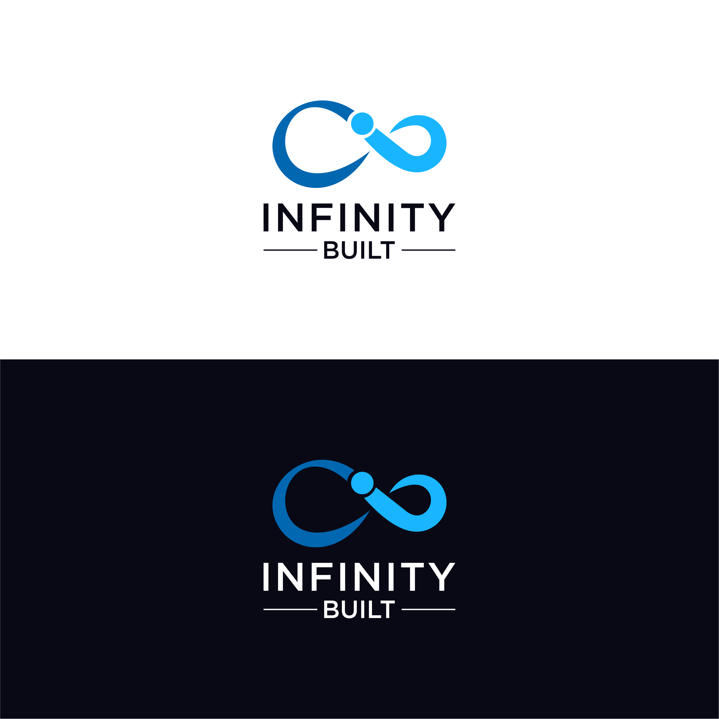 Logo Design by TULLUS STUDIO™ for Infinity Built | Design #31291125