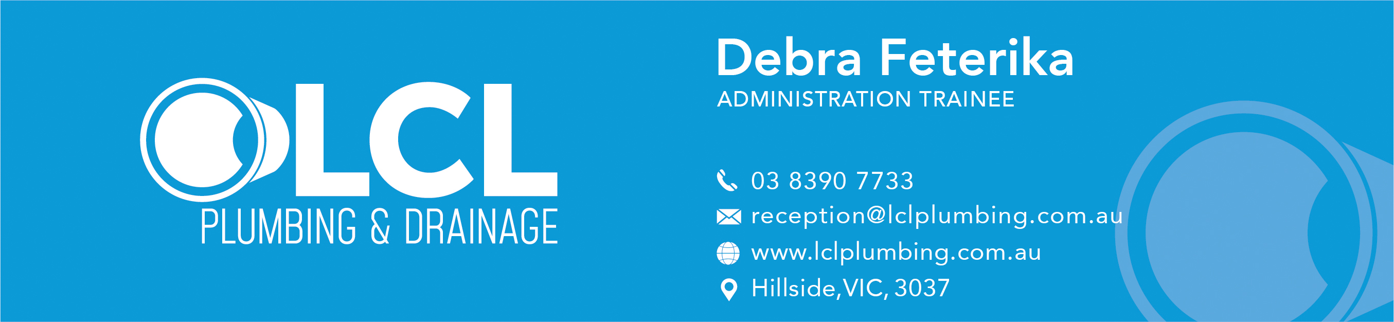 Design de Carte de Visite par jeffdefy pour LCL Plumbing and Drainage Pty Ltd | Design #31320424