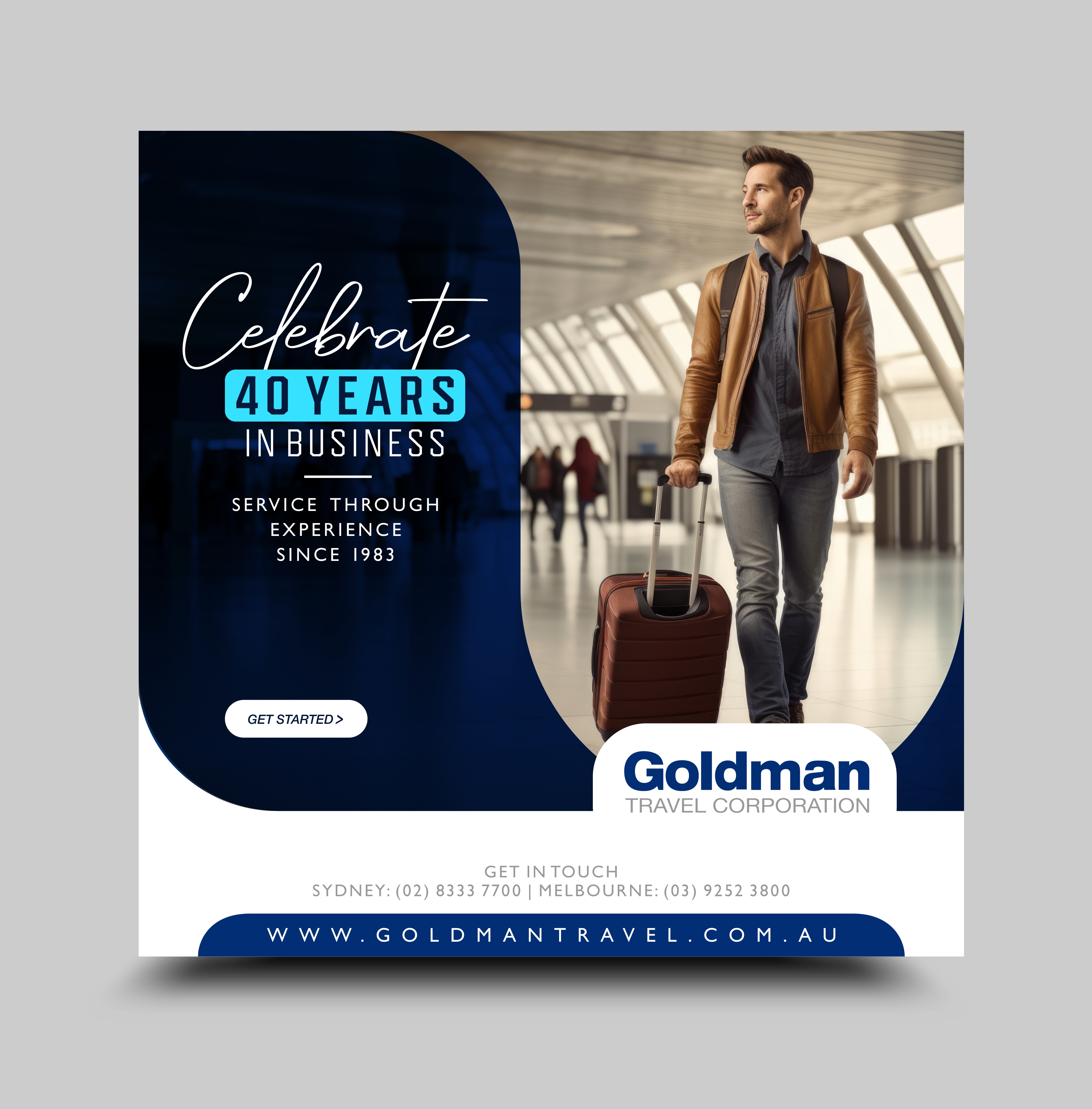 Banner Ad Design by Rajneesha for Goldman Travel Corporation | Design #31291707