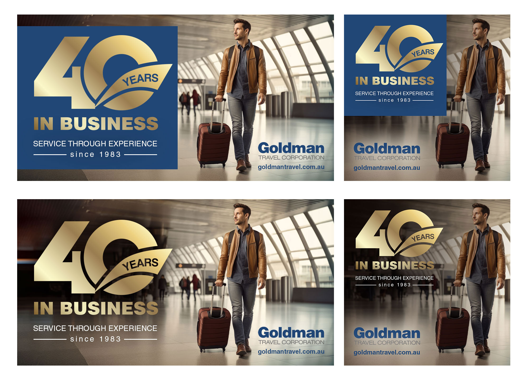 Diseño De Banner Publicitario por elenaivanova para Goldman Travel Corporation | Diseño #31291684