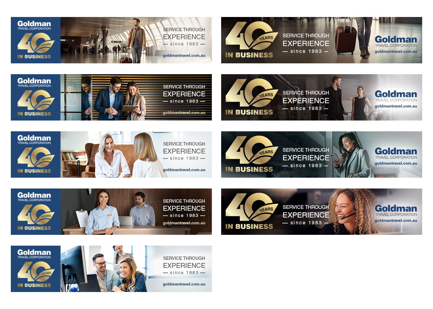 Diseño De Banner Publicitario por elenaivanova para Goldman Travel Corporation | Diseño #31338042