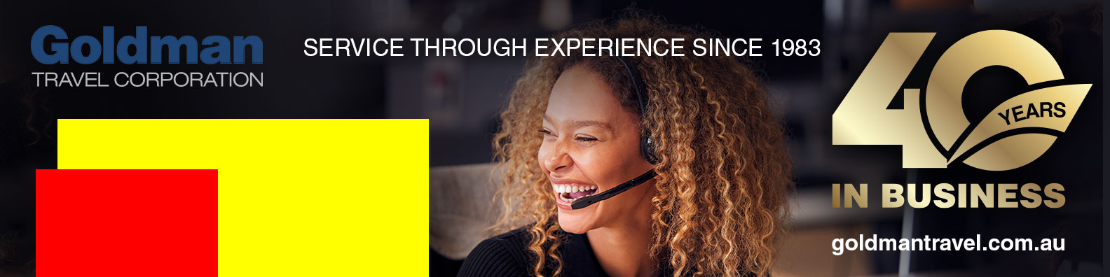 Diseño De Banner Publicitario por elenaivanova para Goldman Travel Corporation | Diseño #31353414
