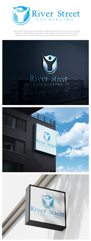Logo Design by cafemountdesigns for River Street Counseling Services  | Design: #31344141