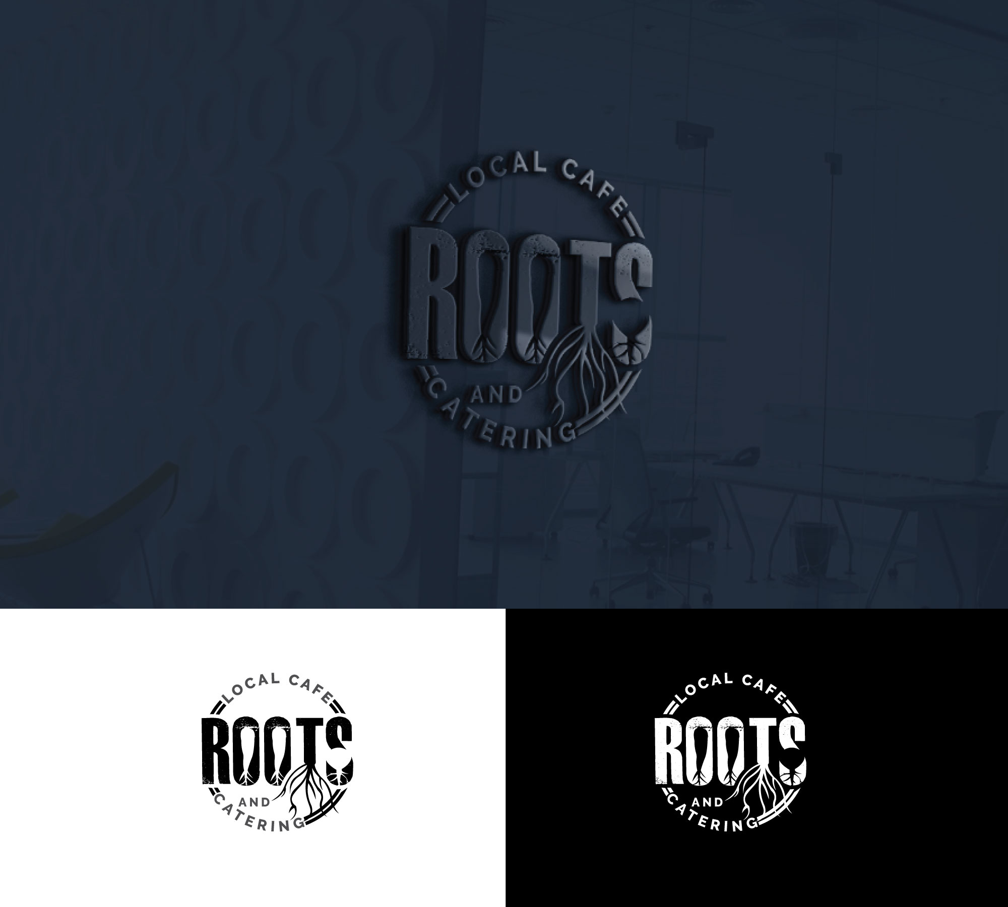 Logo Design by RRR Design for Roots Catering | Design #31299771