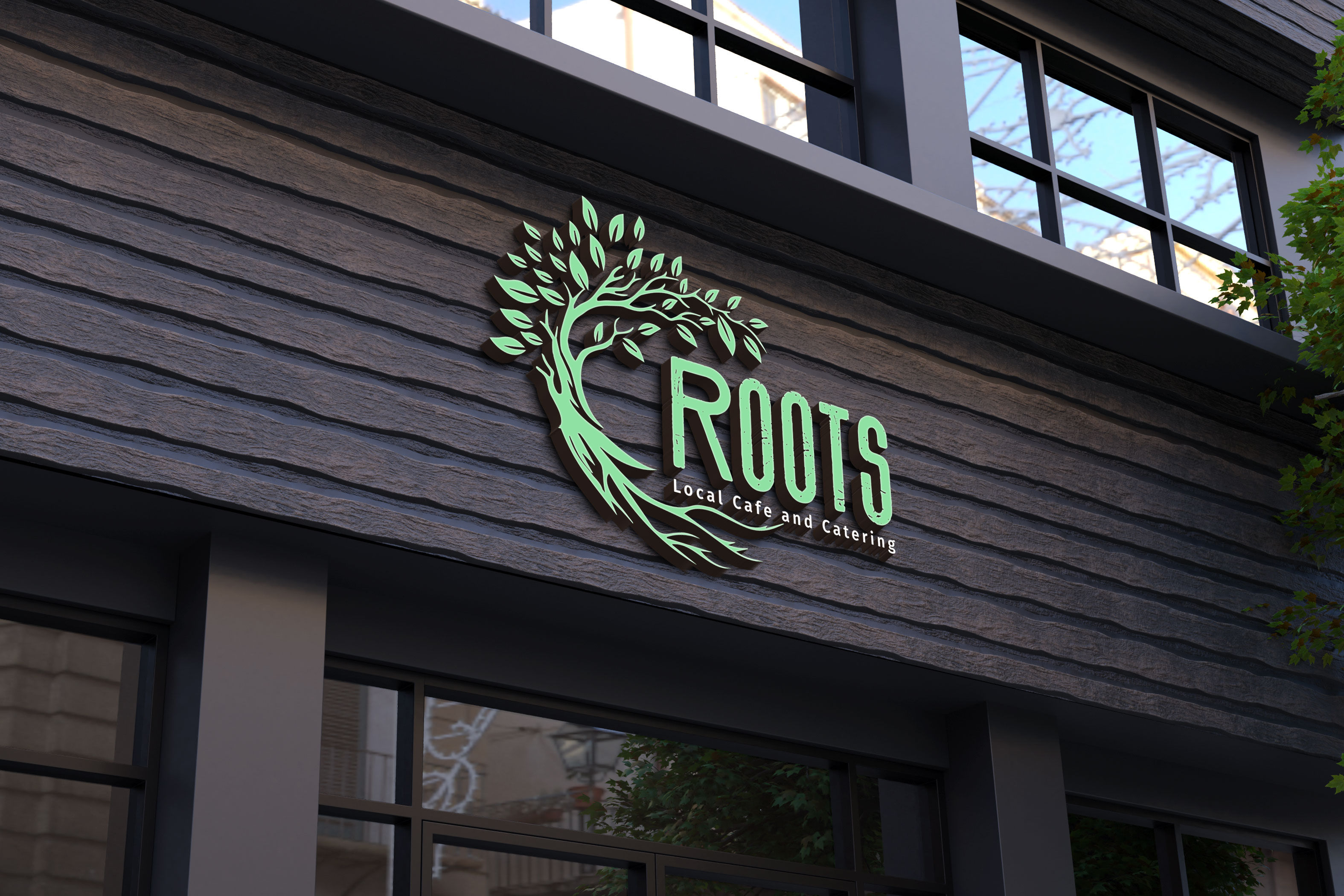 Logo Design by Kavth for Roots Catering | Design #31339413