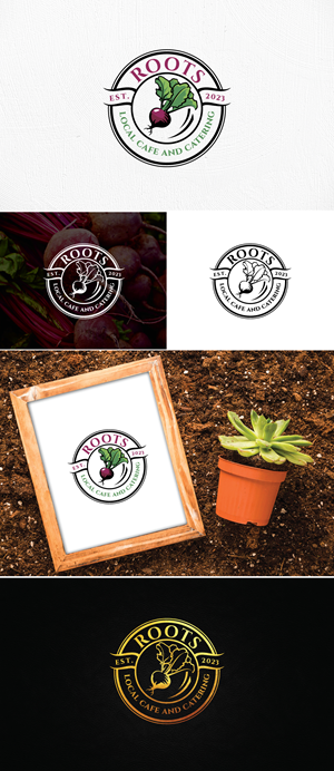 Logo Design by Logo Stock for Roots Catering | Design: #31298222
