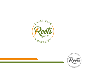 Logo Design by ecorokerz for Roots Catering | Design: #31297808