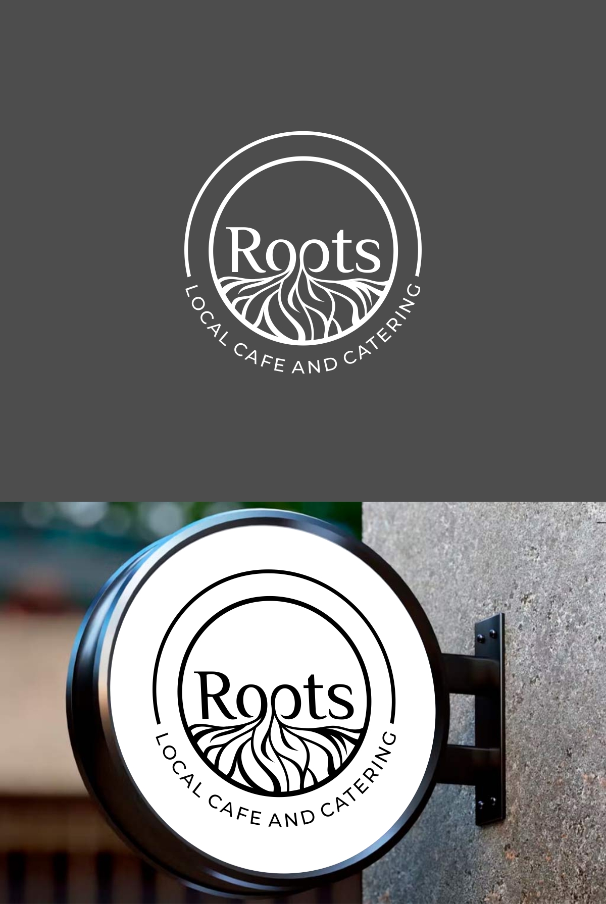 Logo Design by Eppeok for Roots Catering | Design #31299335