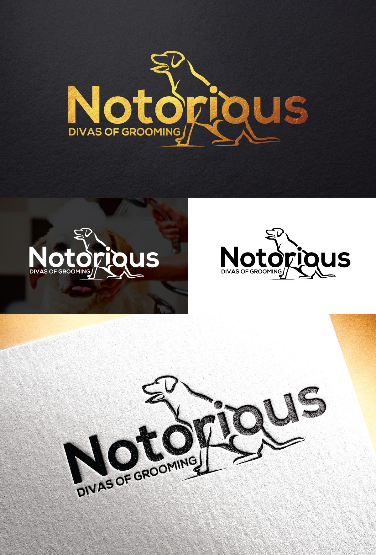 Logo Design by step forward 2 for Fat Moon Frenchies | Design #31299046