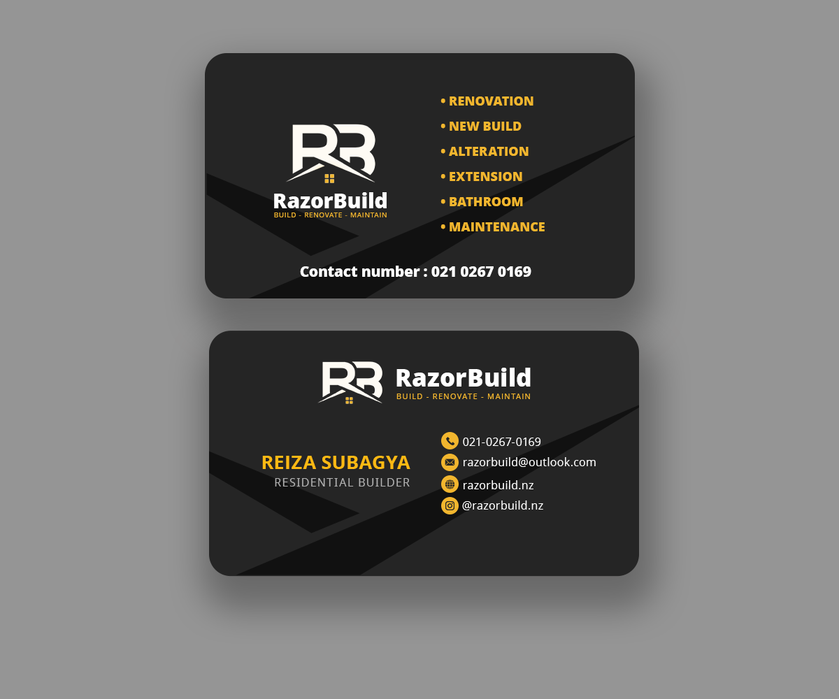 Business Card Design by Andrés Sebastián for this project | Design #31303217