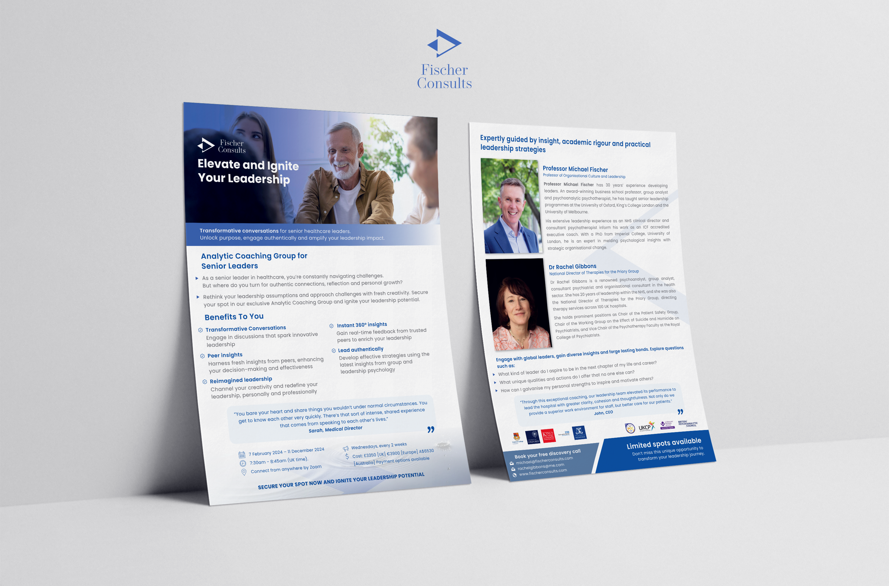 Design de Flyer par Cancan pour Fischer Consults | Design #31310463