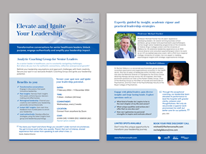 Flyer Design by cherry for Fischer Consults | Design: #31307275