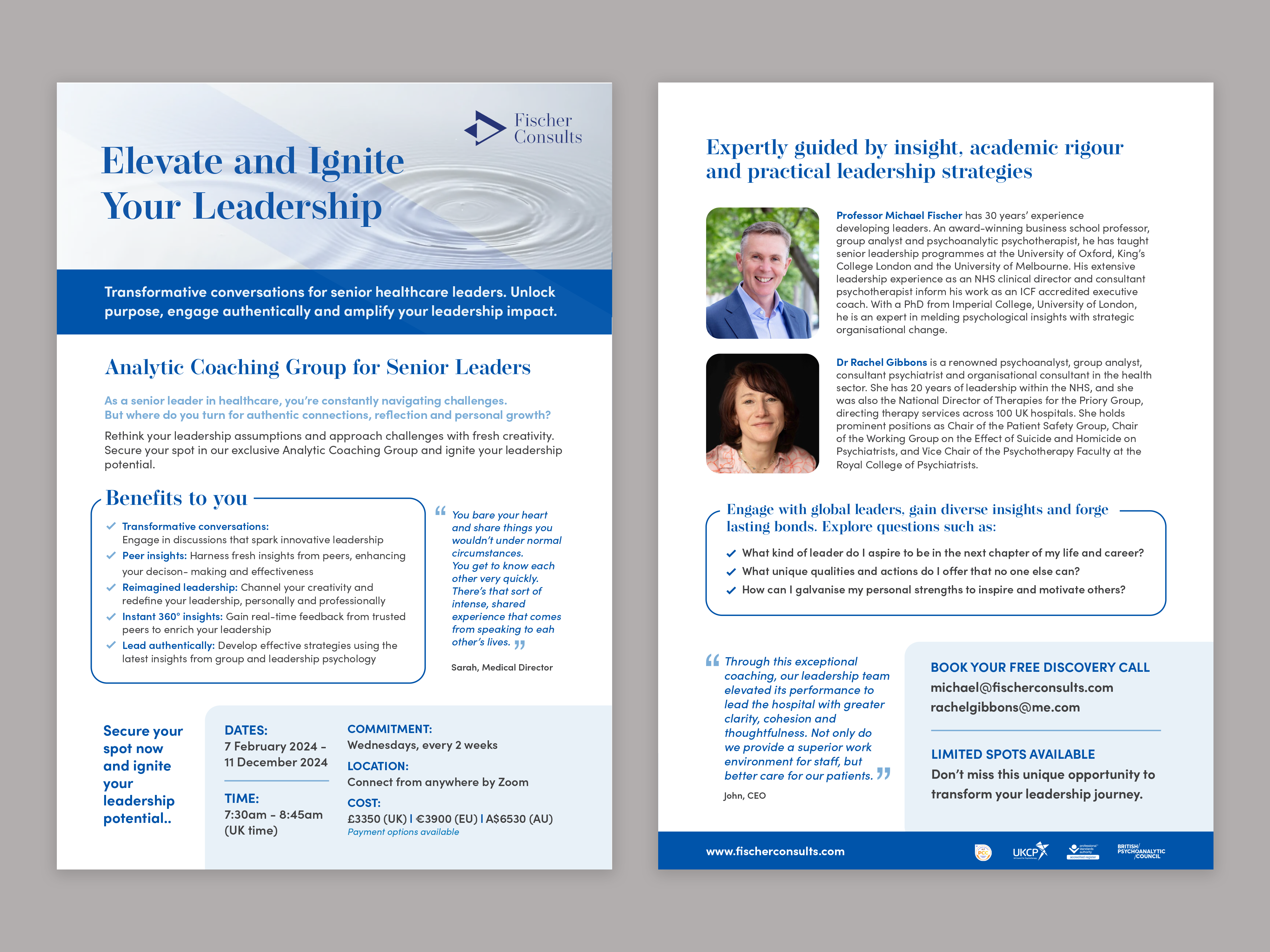 Flyer Design by cherry for Fischer Consults | Design: #31307276